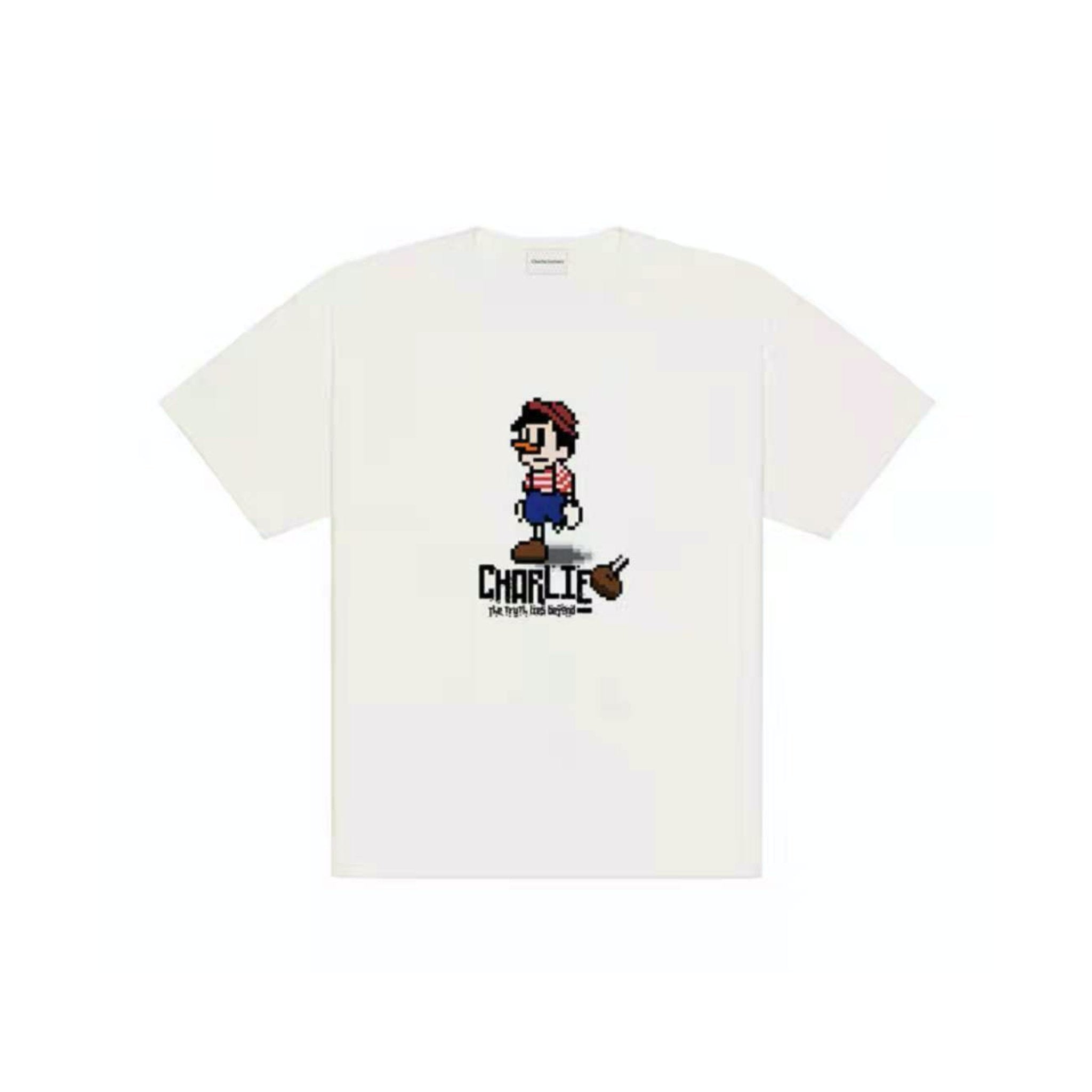 CHARLIE LUCIANO Mosaic Pinocchio Print T-Shirt White | MADA IN CHINA