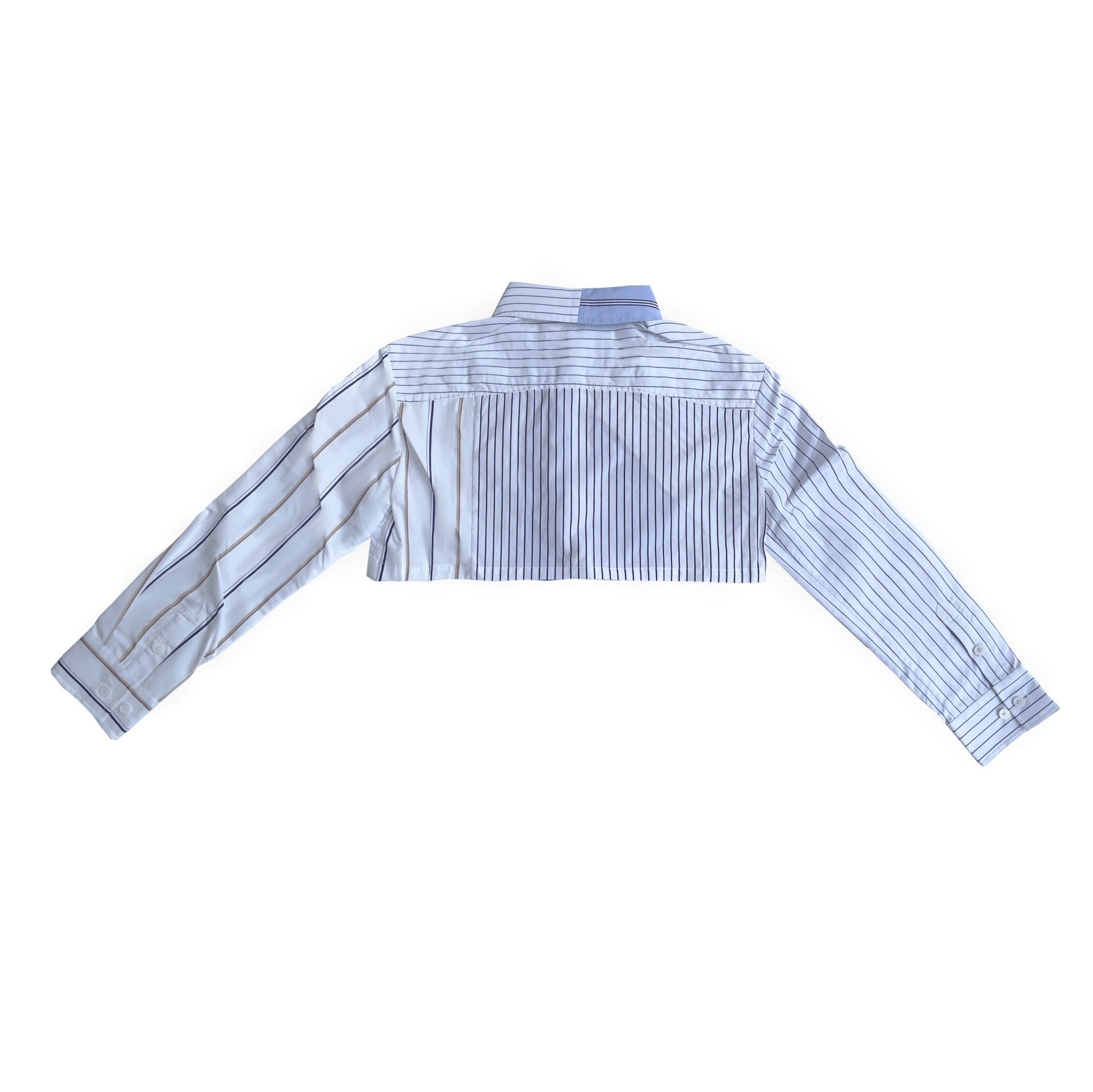 FENGCHEN WANG Multi Stripe Patchwork Shirt | MADA IN CHINA