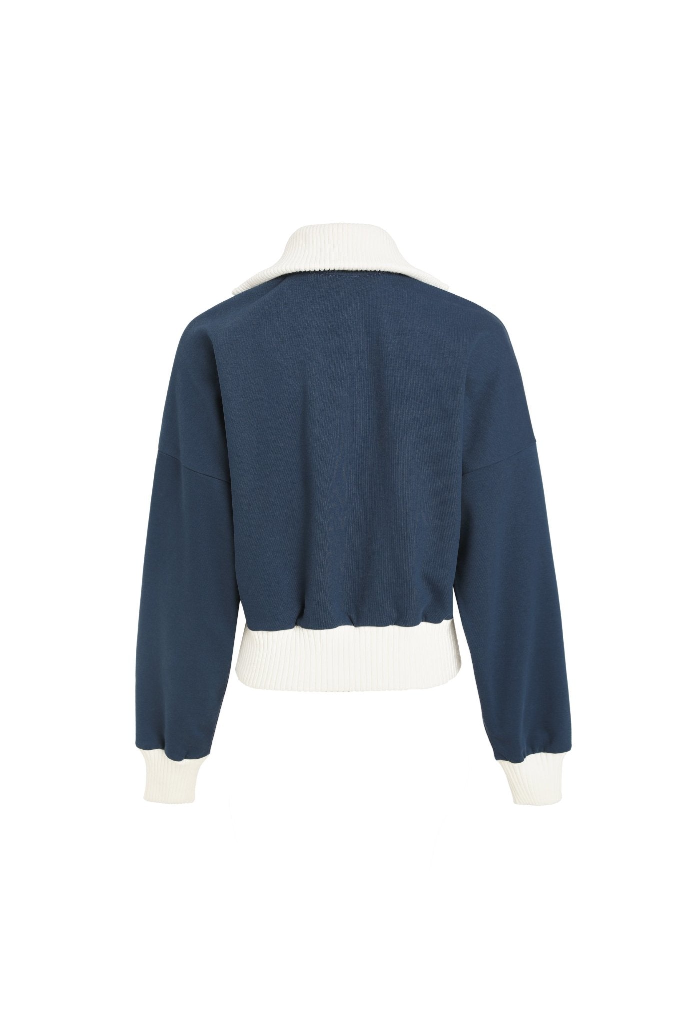 MARK GONG Navy Zipper Sweatshirt | MADA IN CHINA