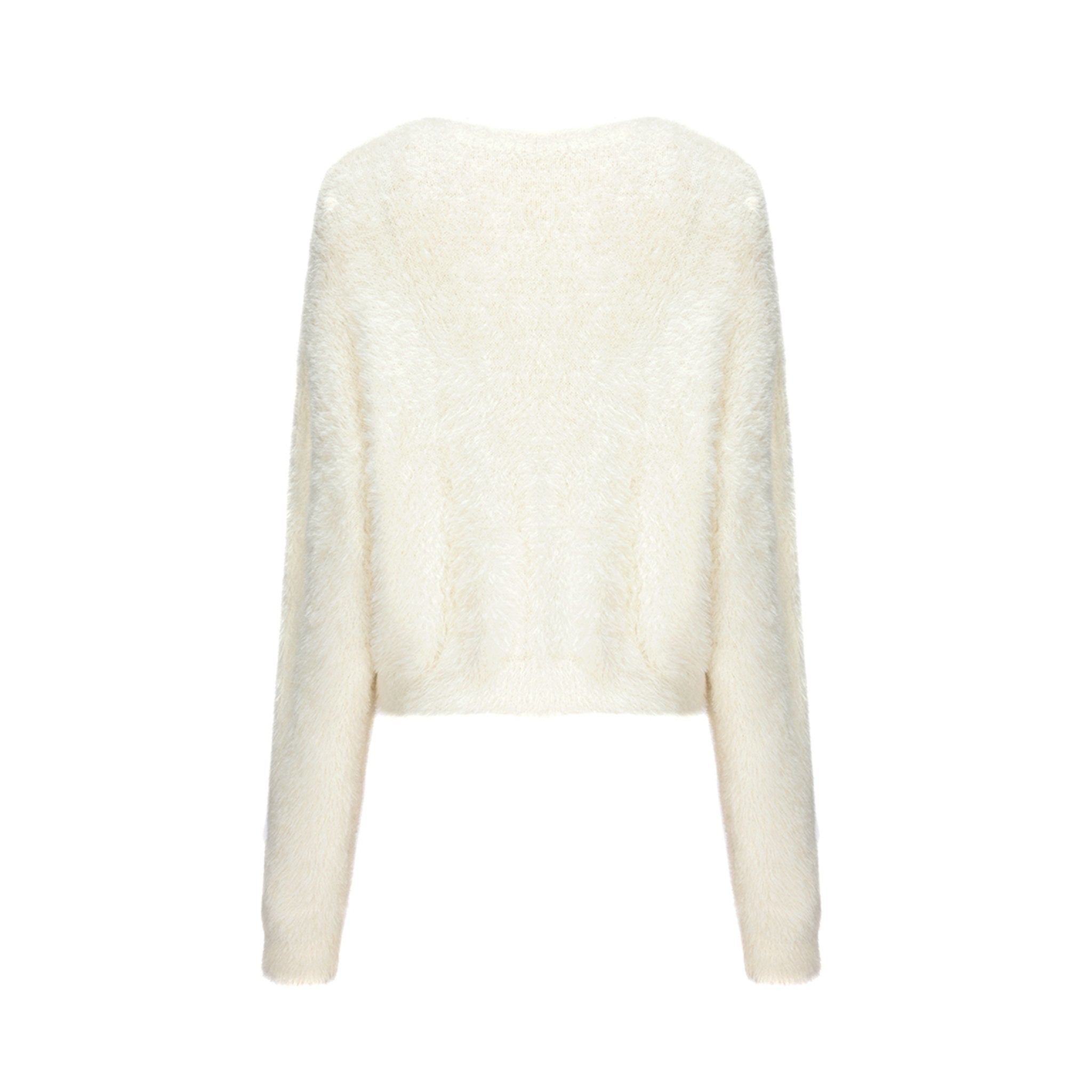 ARTE PURA Off-White Ribbon Flower Sweater | MADA IN CHINA