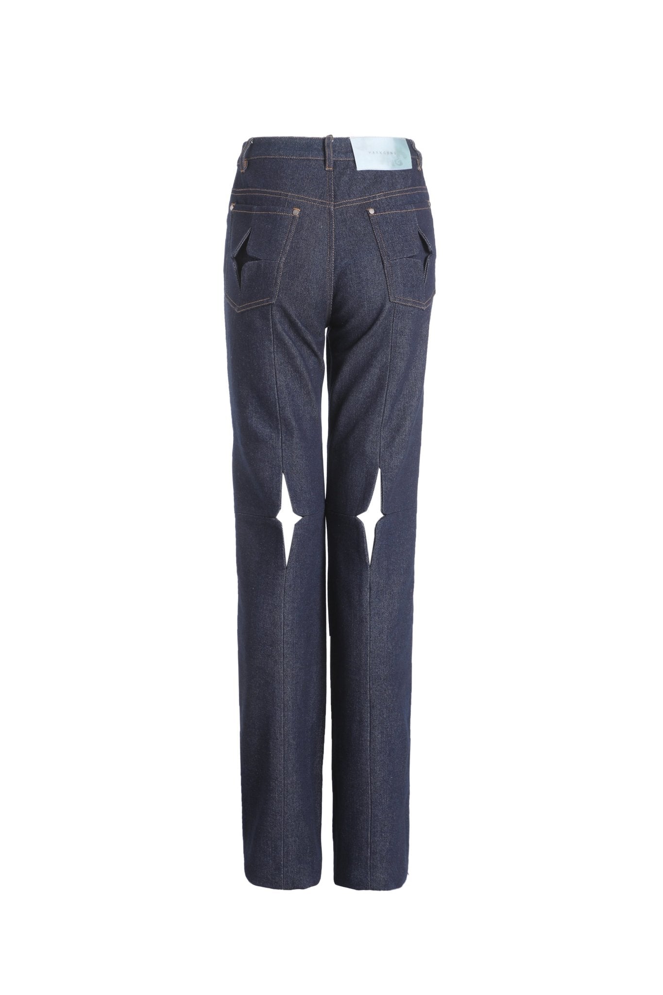 MARK GONG Original Hollow Denim Pants | MADA IN CHINA