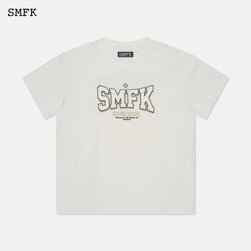 SMFK Oversized Model White T-shirt | MADA IN CHINA