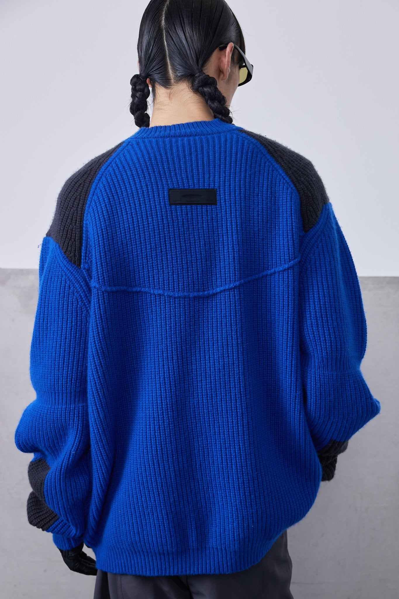 ROARINGWILD Patchwork Chunky Sweater | MADA IN CHINA