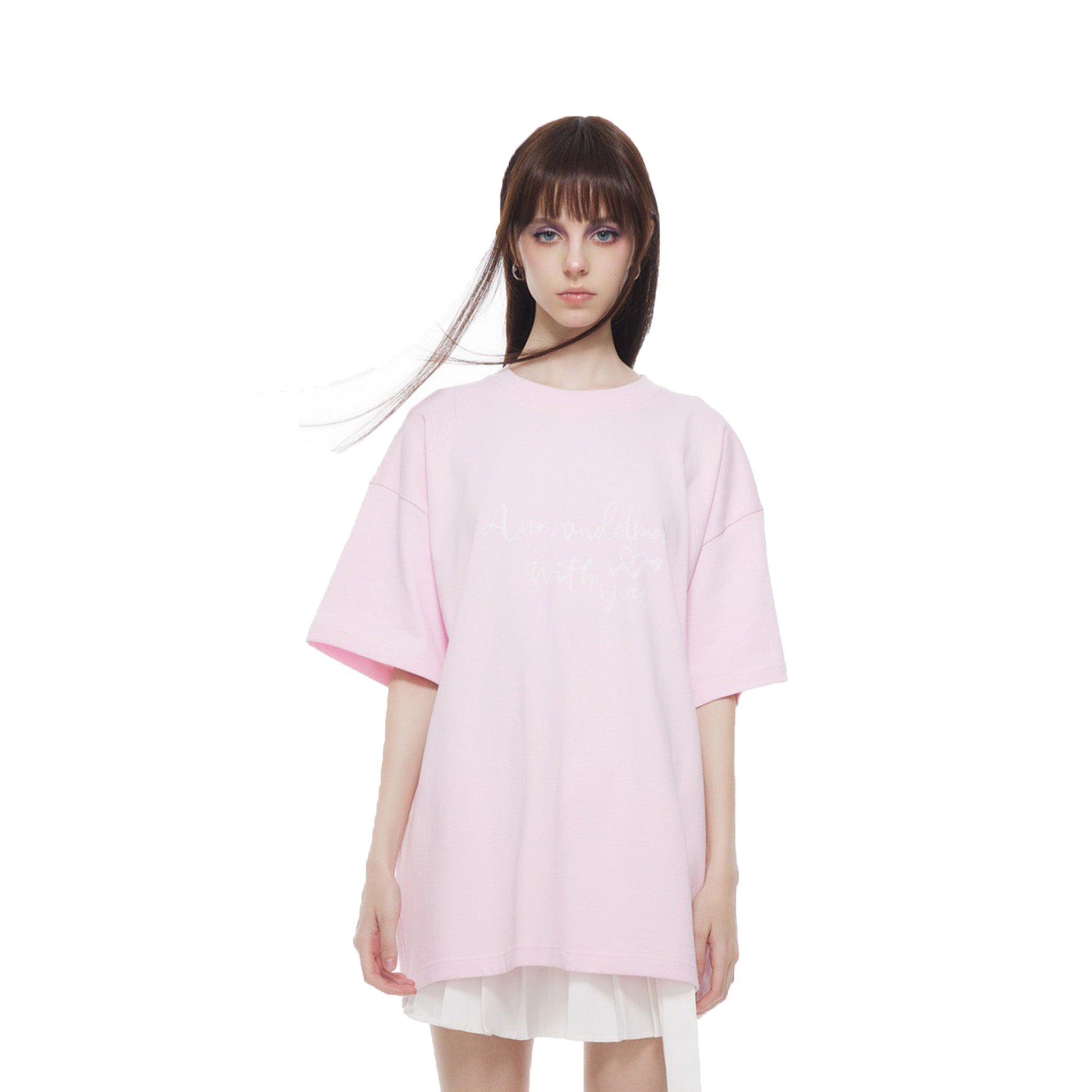 ANN ANDELMAN Pink 520 Limited OS Short Tee | MADA IN CHINA