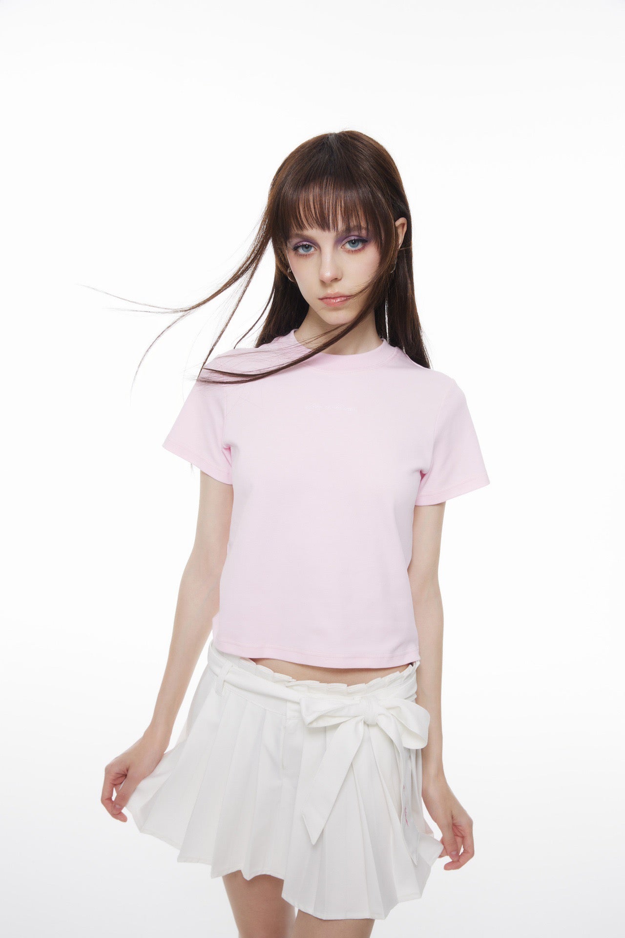 ANN ANDELMAN Pink 520 Limited Round Neck Short Tee | MADA IN CHINA