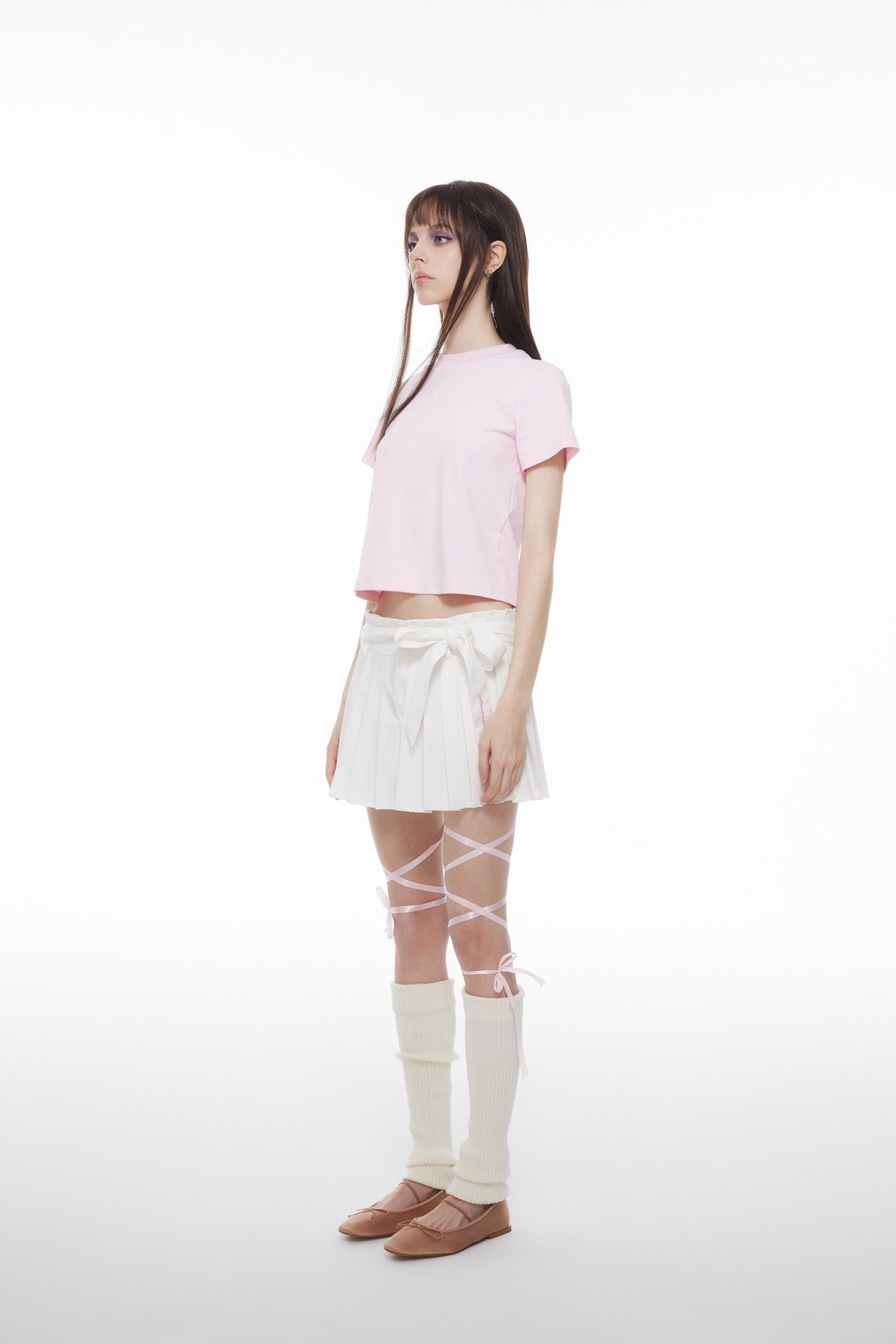 ANN ANDELMAN Pink 520 Limited Round Neck Short Tee | MADA IN CHINA