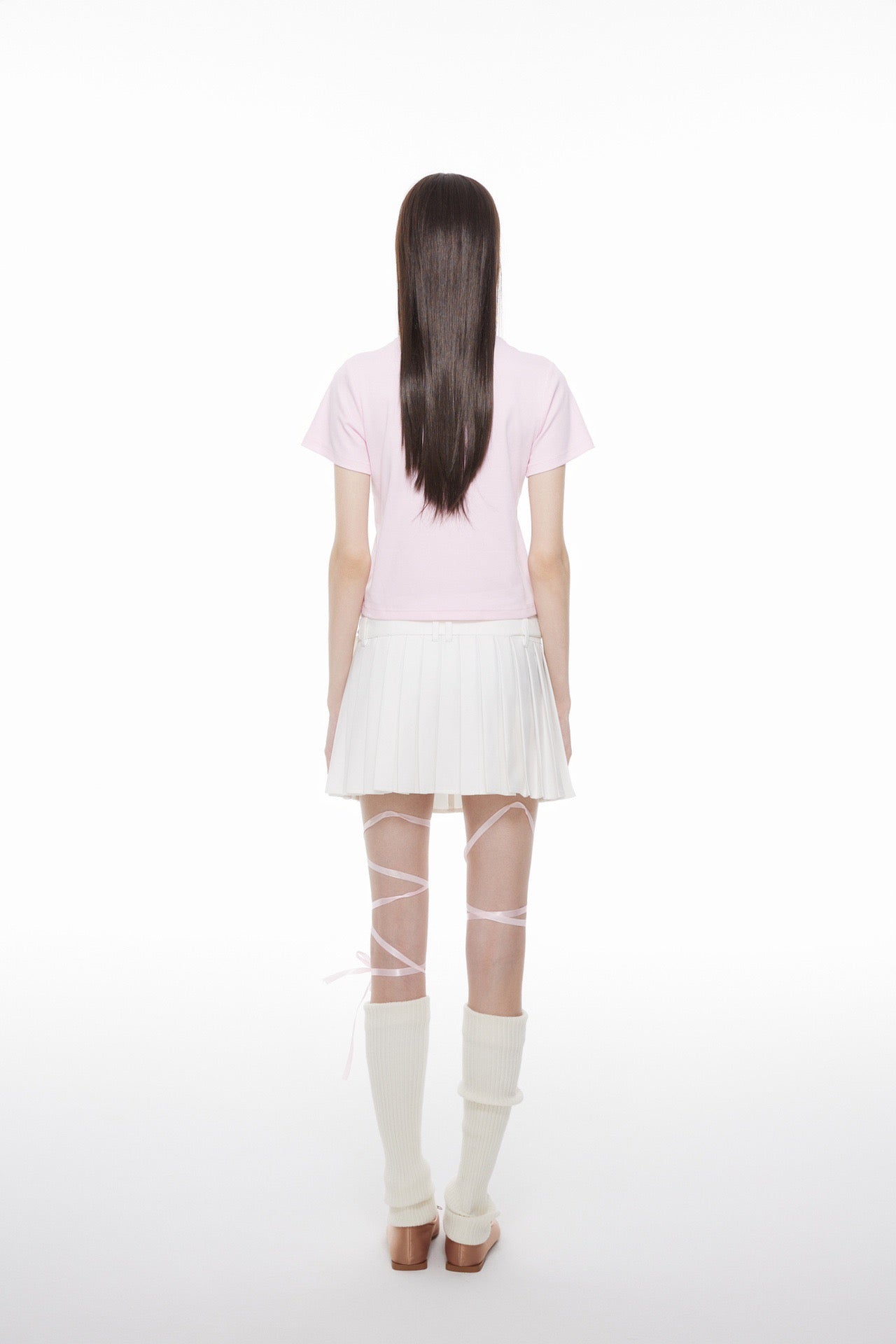 ANN ANDELMAN Pink 520 Limited Round Neck Short Tee | MADA IN CHINA