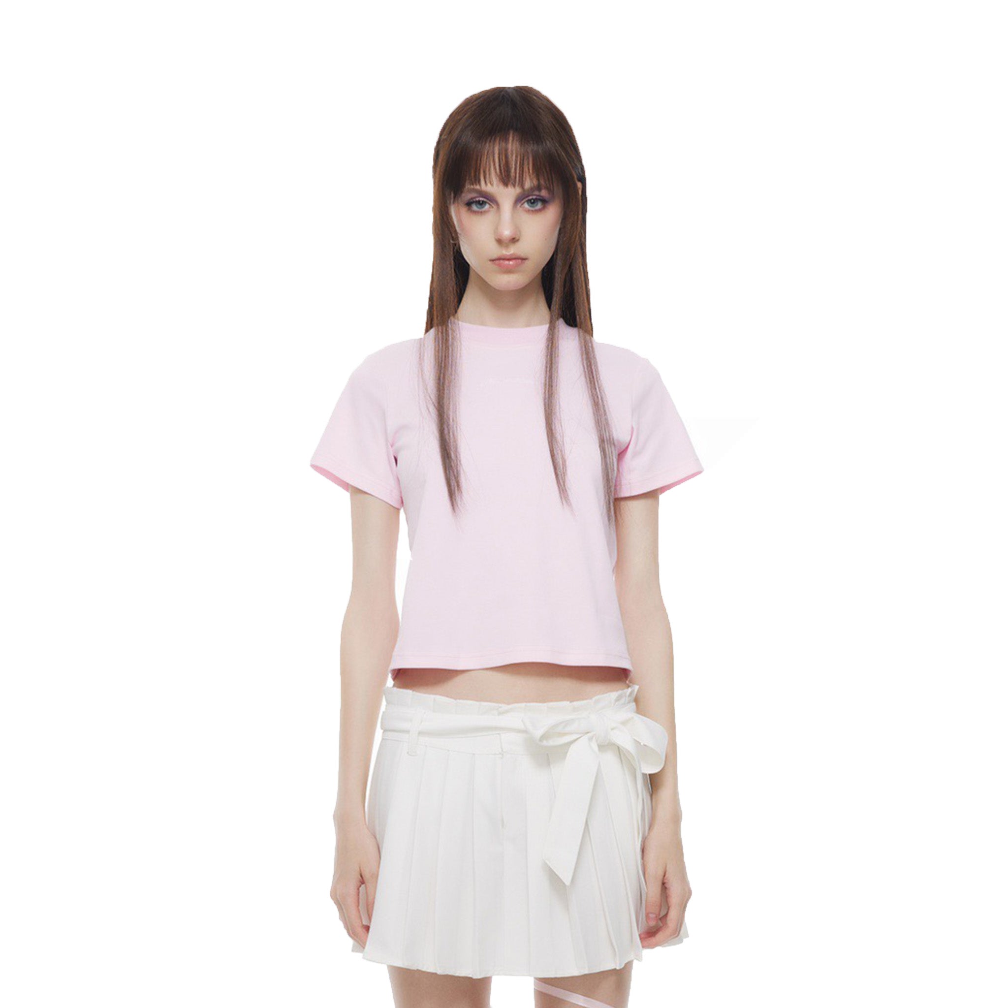 ANN ANDELMAN Pink 520 Limited Round Neck Short Tee | MADA IN CHINA