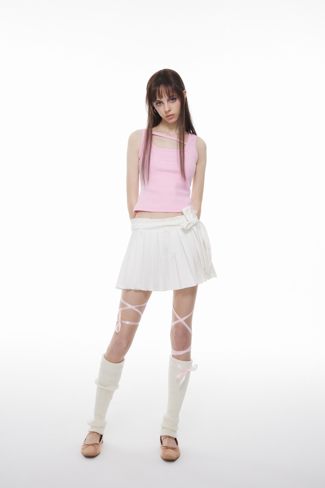 ANN ANDELMAN Pink 520 Limited Tank Top | MADA IN CHINA