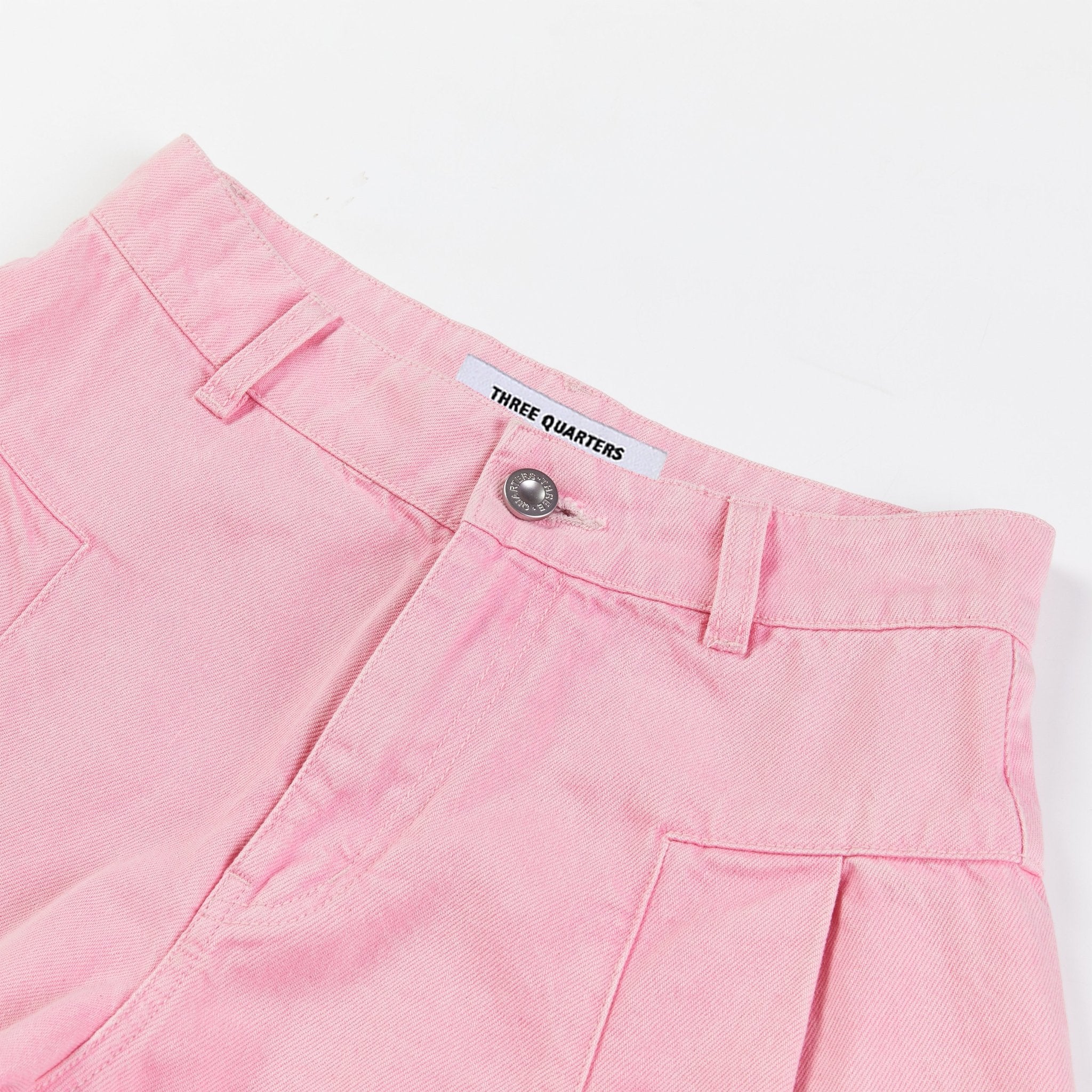 THREE QUARTERS Pink A-Shape Shorts | MADA IN CHINA