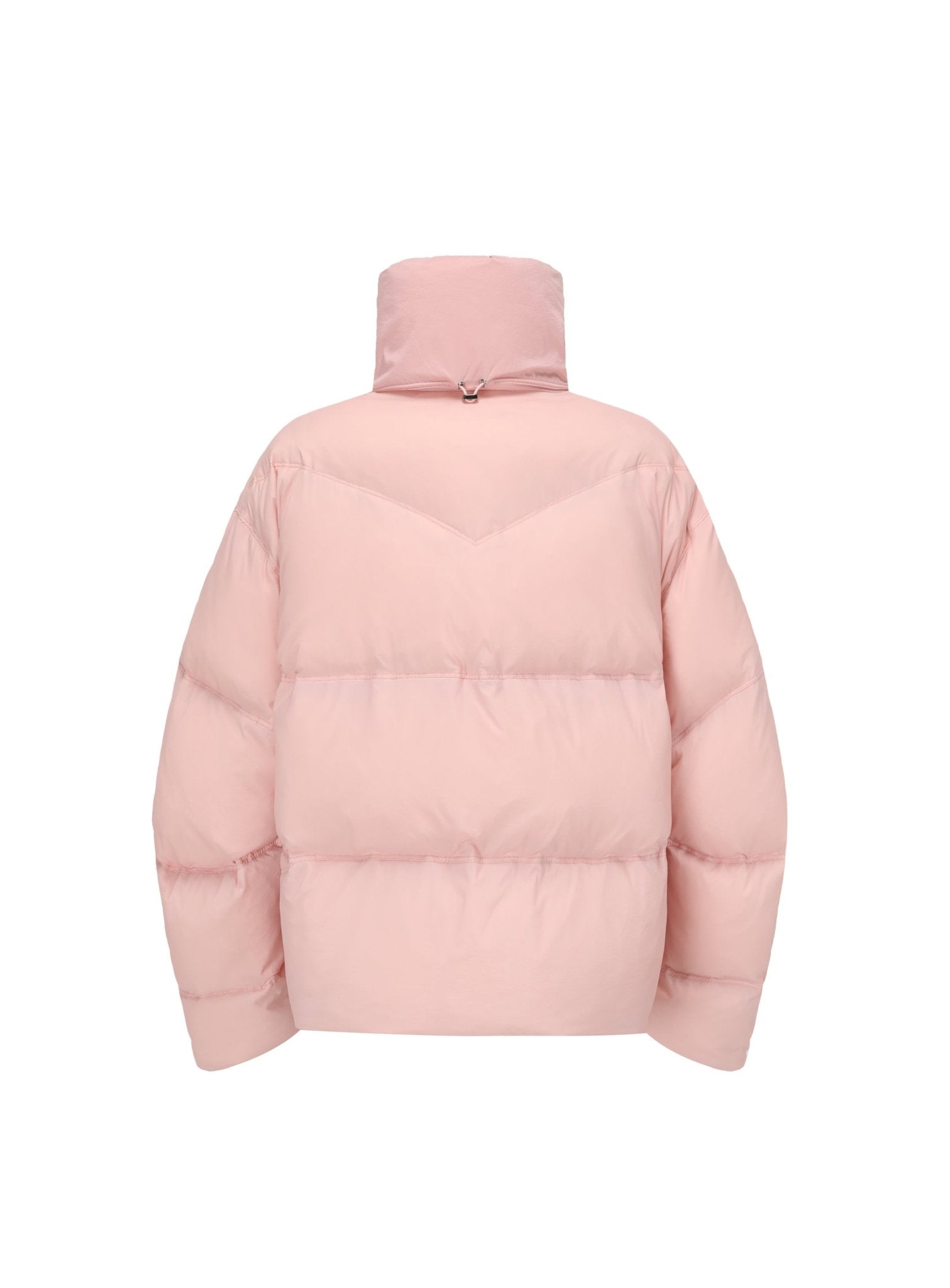 Alexia Sandra Pink And Blue Cropped Puffer Down Jacket | MADA IN CHINA