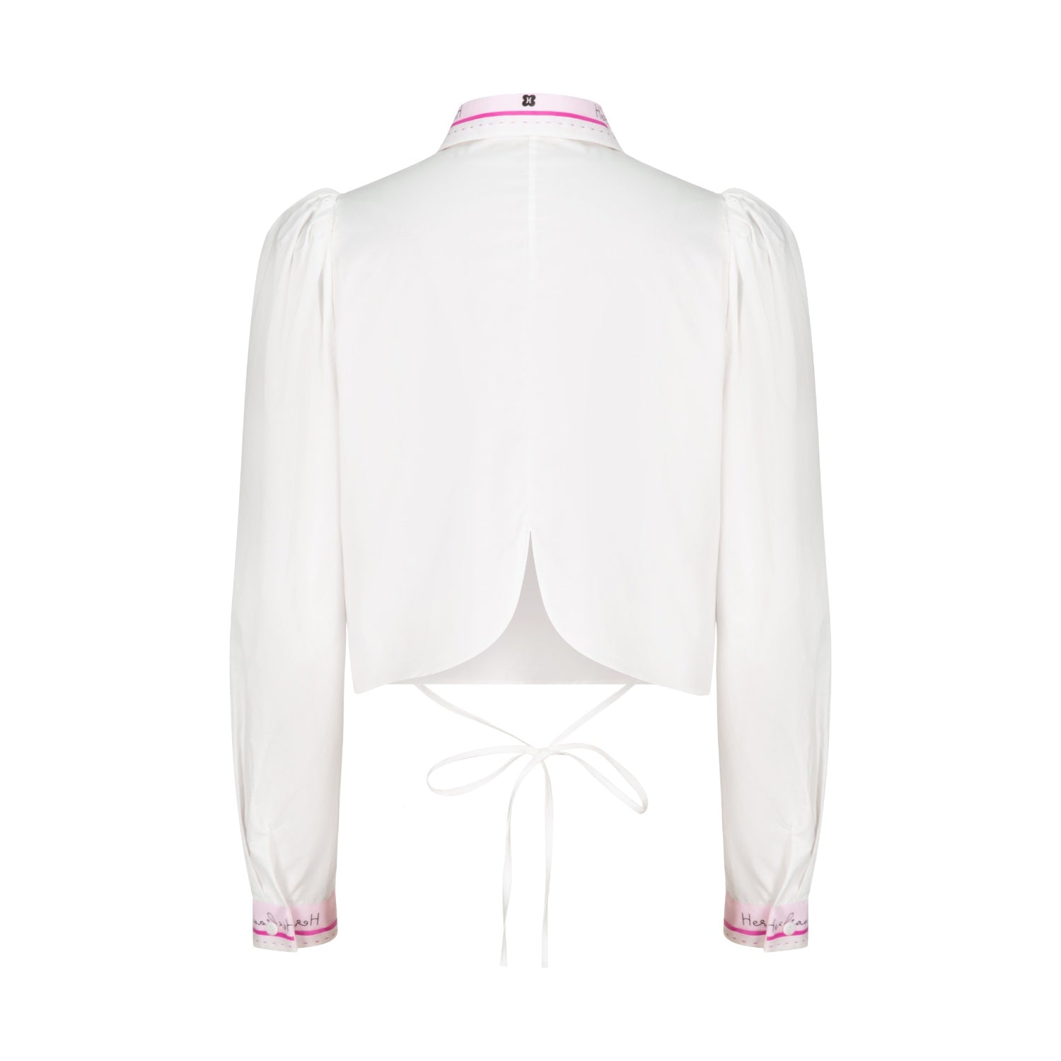 HERLIAN Pink Collar Patchwork Shirt | MADA IN CHINA