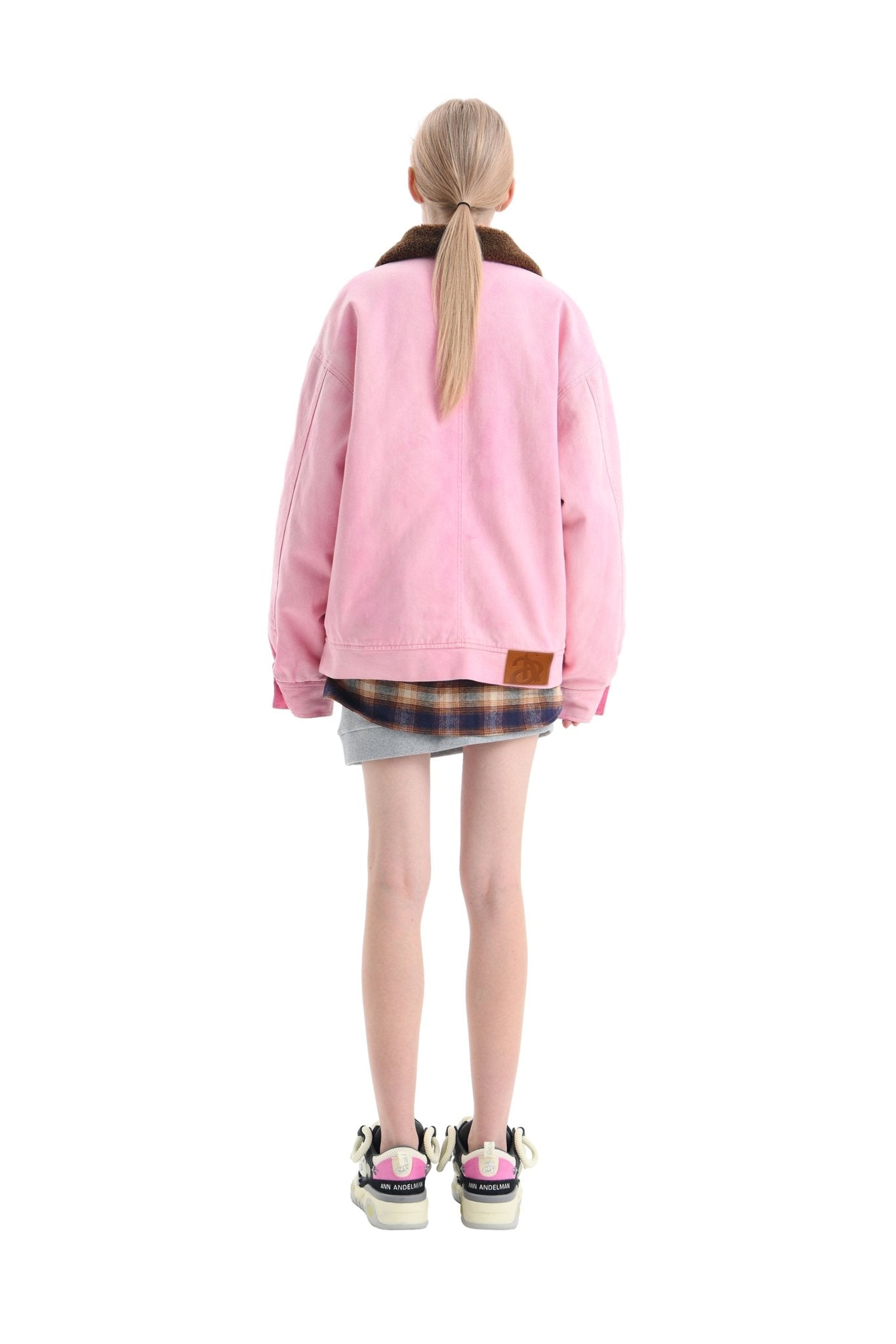 ANN ANDELMAN Pink Denim Jacket | MADA IN CHINA