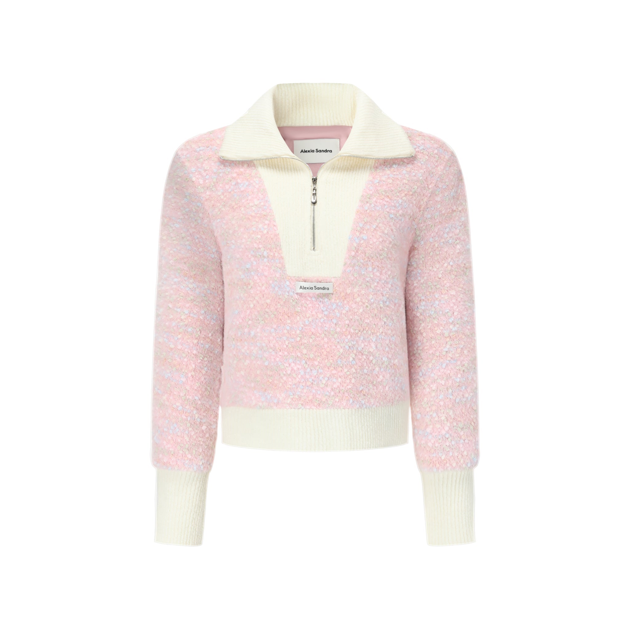 Alexia Sandra Pink Knitted Cardigan Polo | MADA IN CHINA