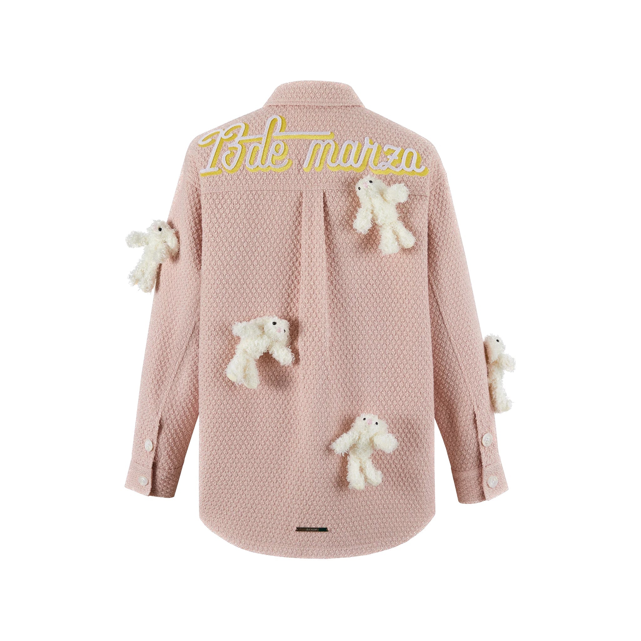 13DE MARZO Pink Mini Doozoo Shirt Jacket | MADA IN CHINA