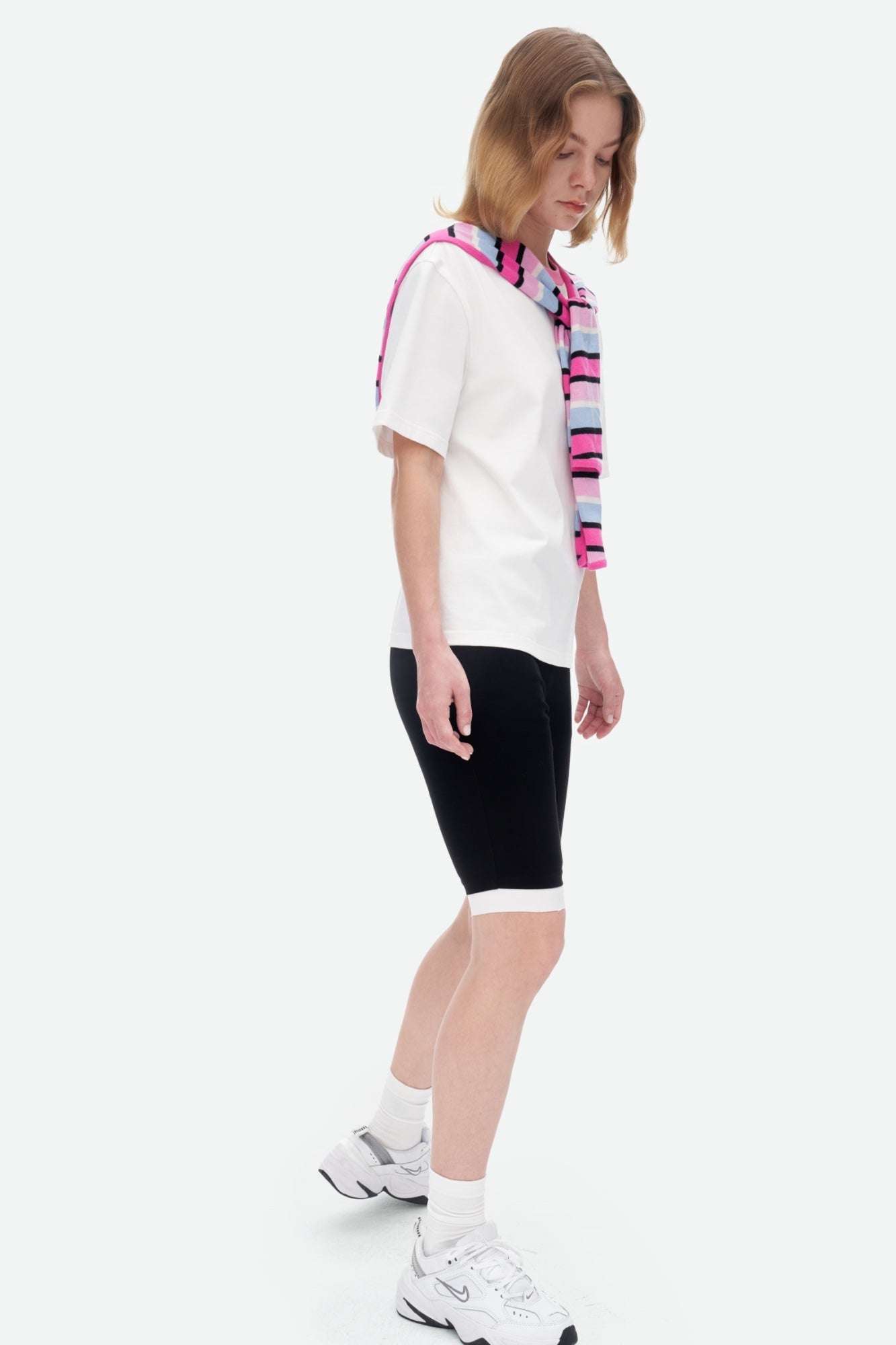 HERLIAN Pink Stripe T-shirt | MADA IN CHINA