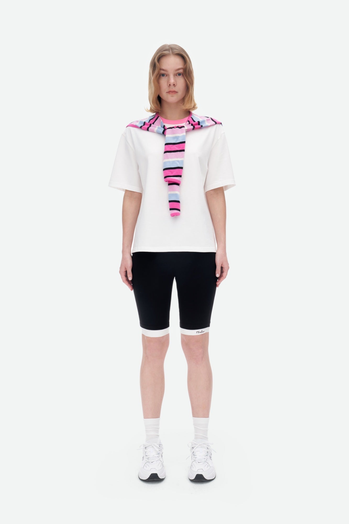 HERLIAN Pink Stripe T-shirt | MADA IN CHINA