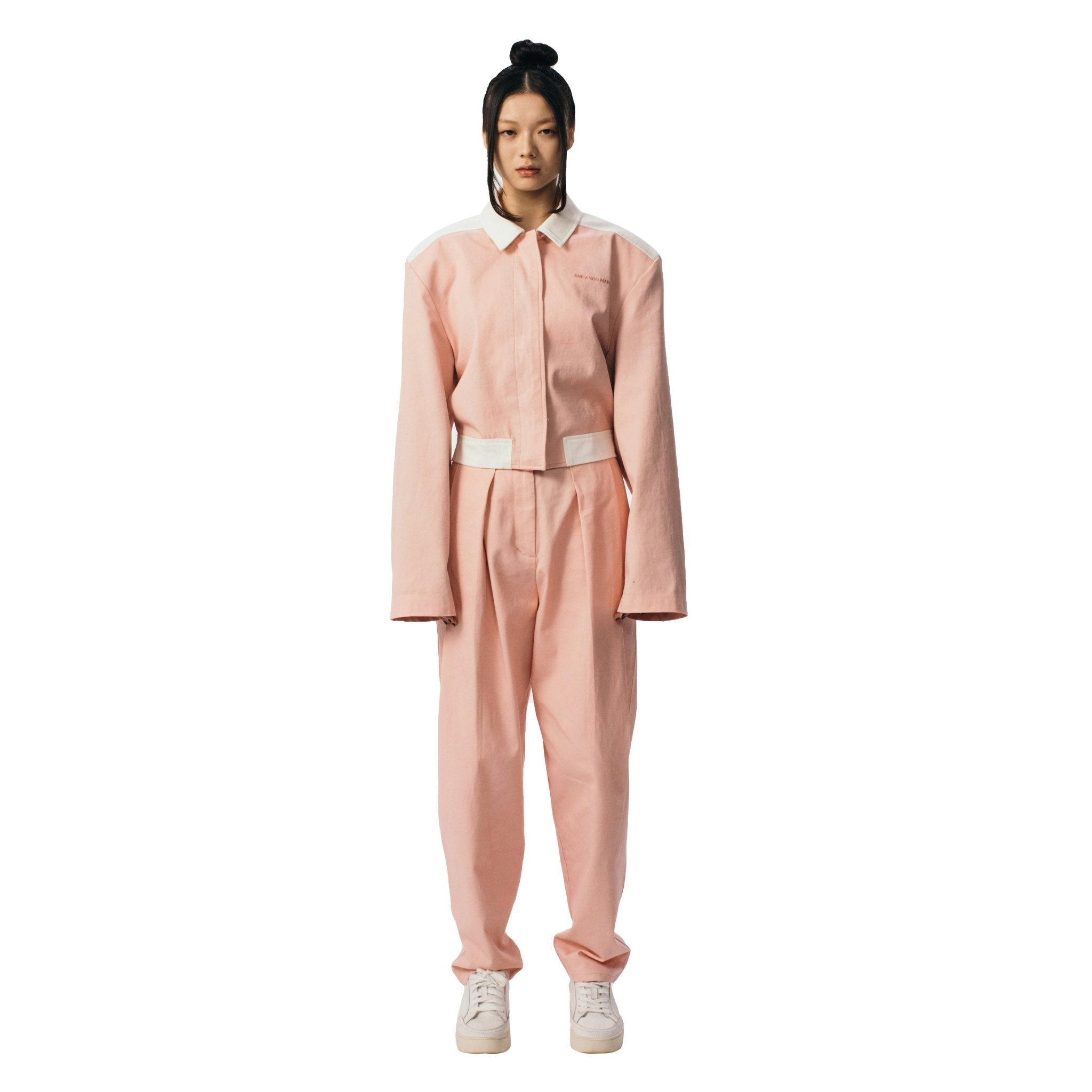 ANN ANDELMAN Pink Work Pants | MADA IN CHINA