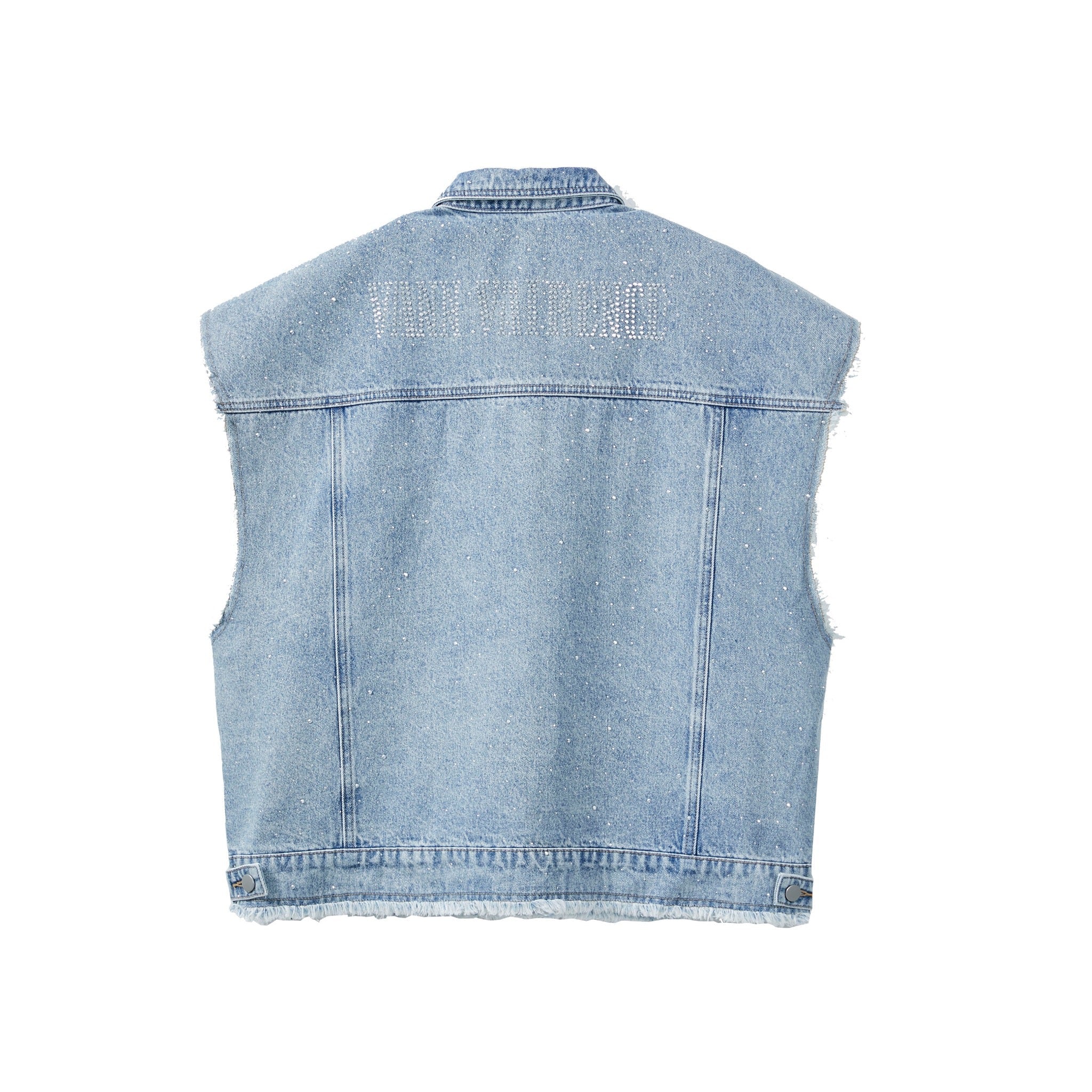 VANN VALRENCÉ Pressed Drill Denim Jacket Vest | MADA IN CHINA