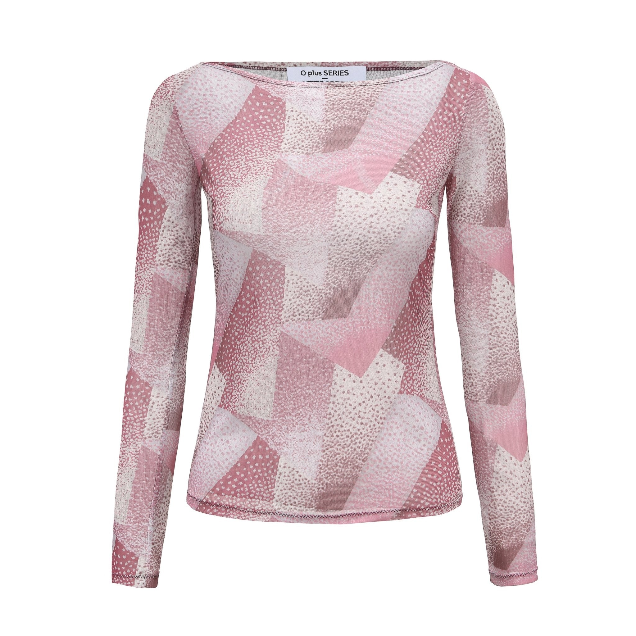 CPLUS SERIES Printed Long-Sleeve Mesh Top | MADA IN CHINA