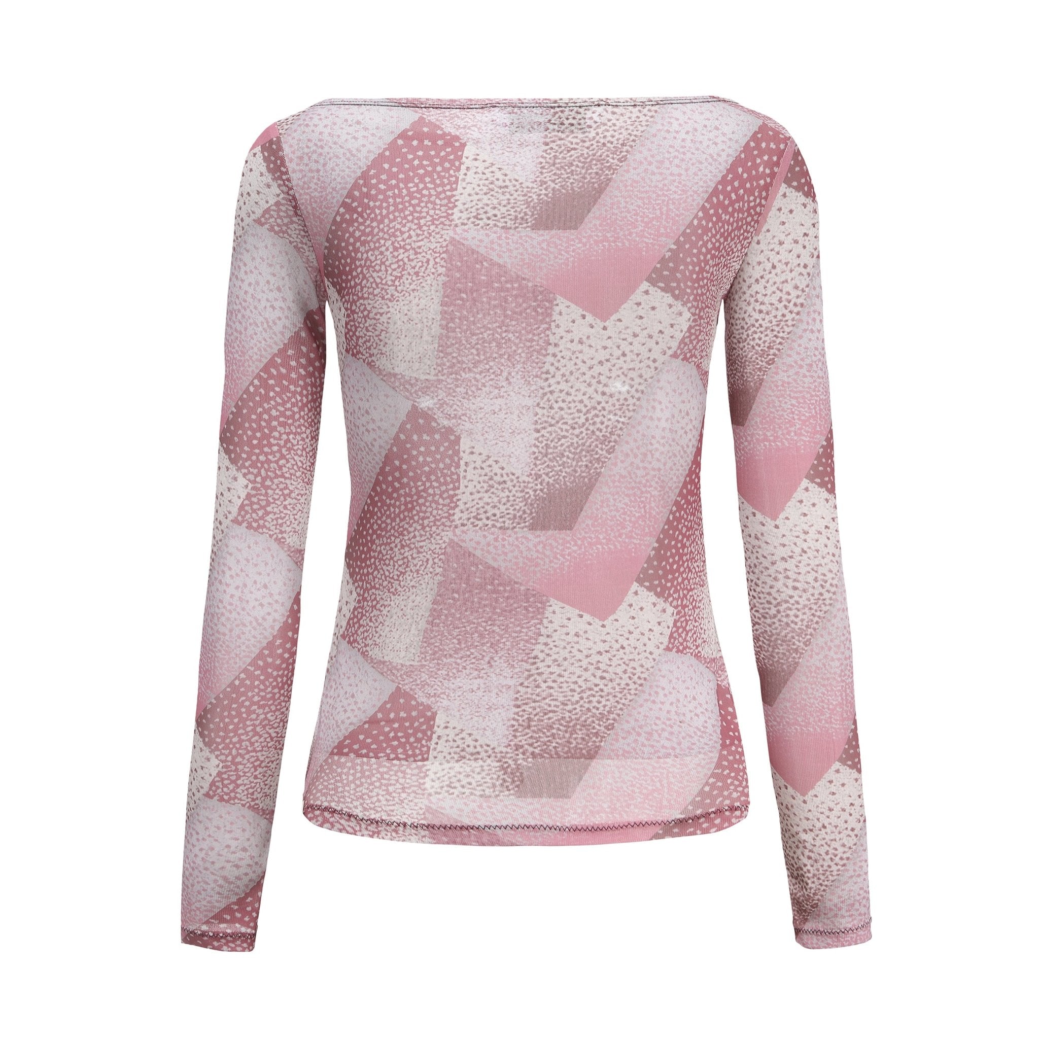 CPLUS SERIES Printed Long-Sleeve Mesh Top | MADA IN CHINA