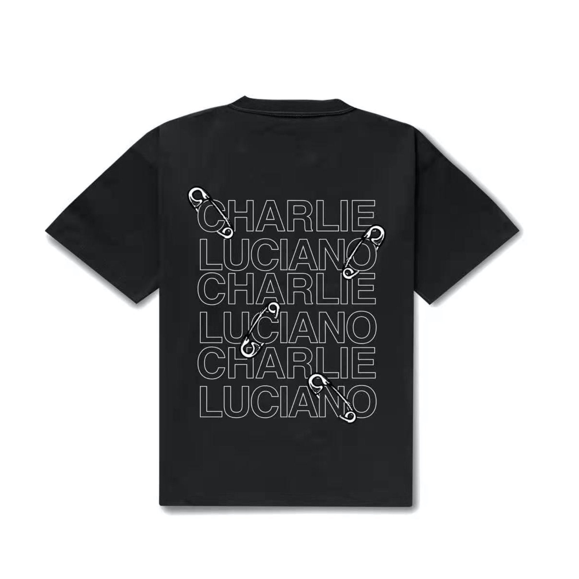 CHARLIE LUCIANO Printed Pin Logo Tee | MADA IN CHINA