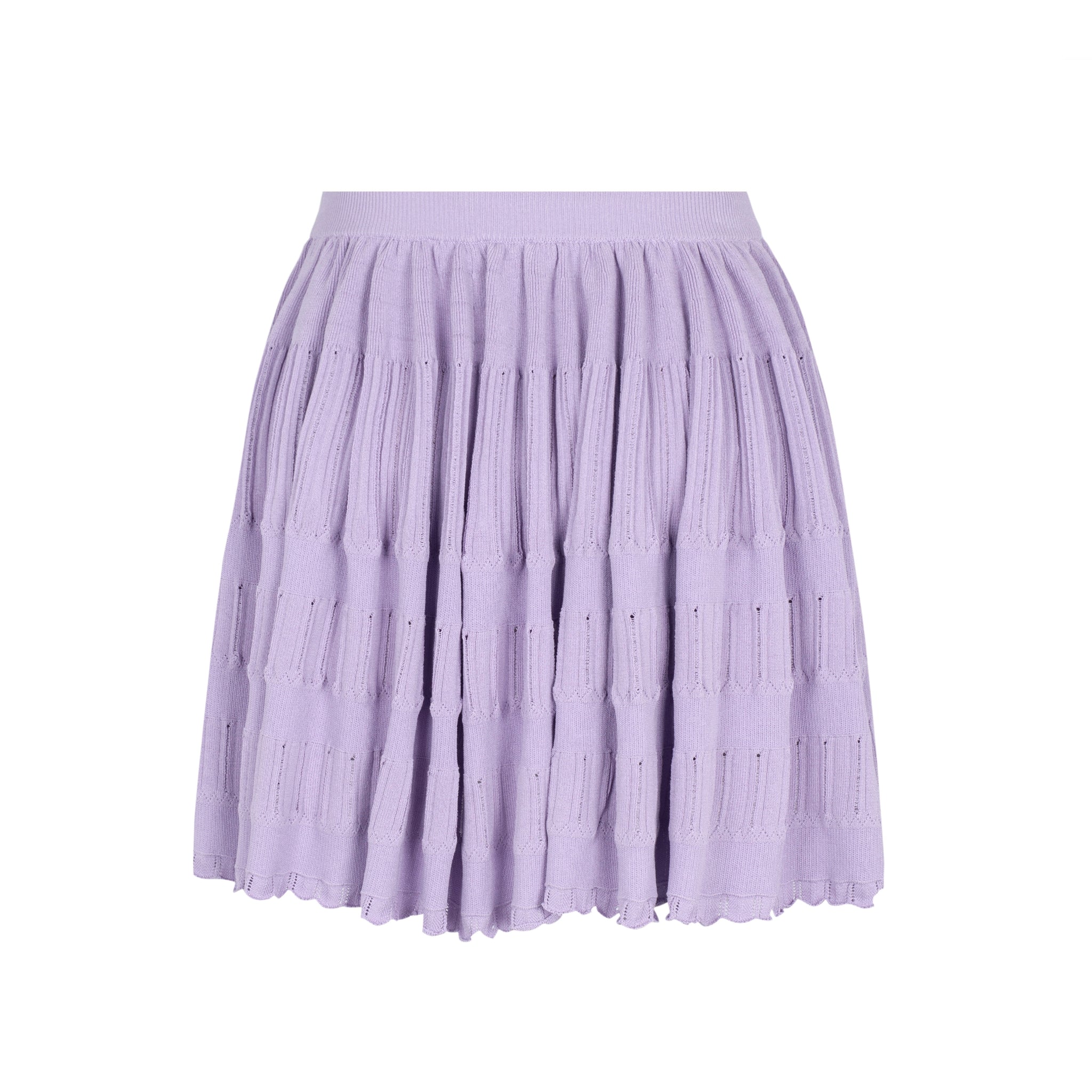 THREE QUARTERS Purple Ballet Style Knitted Skirt | MADA IN CHINA