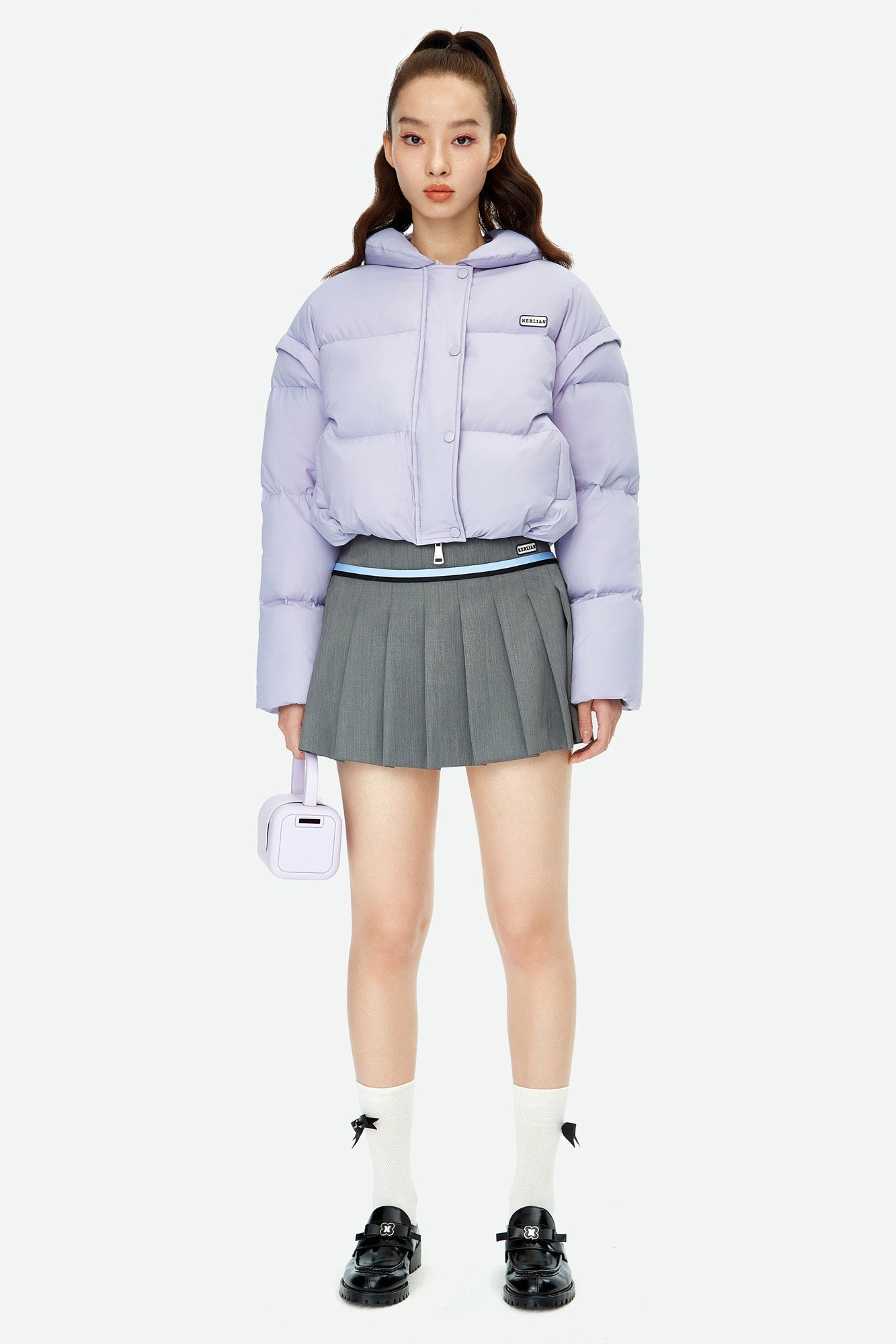 HERLIAN Purple Bread Down Jacket | MADA IN CHINA