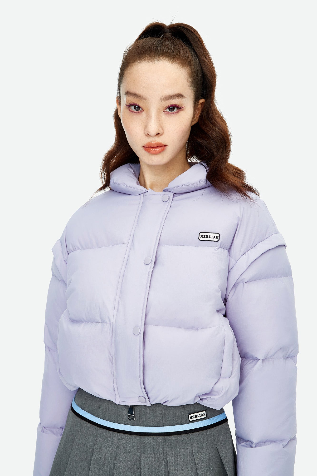 HERLIAN Purple Bread Down Jacket | MADA IN CHINA