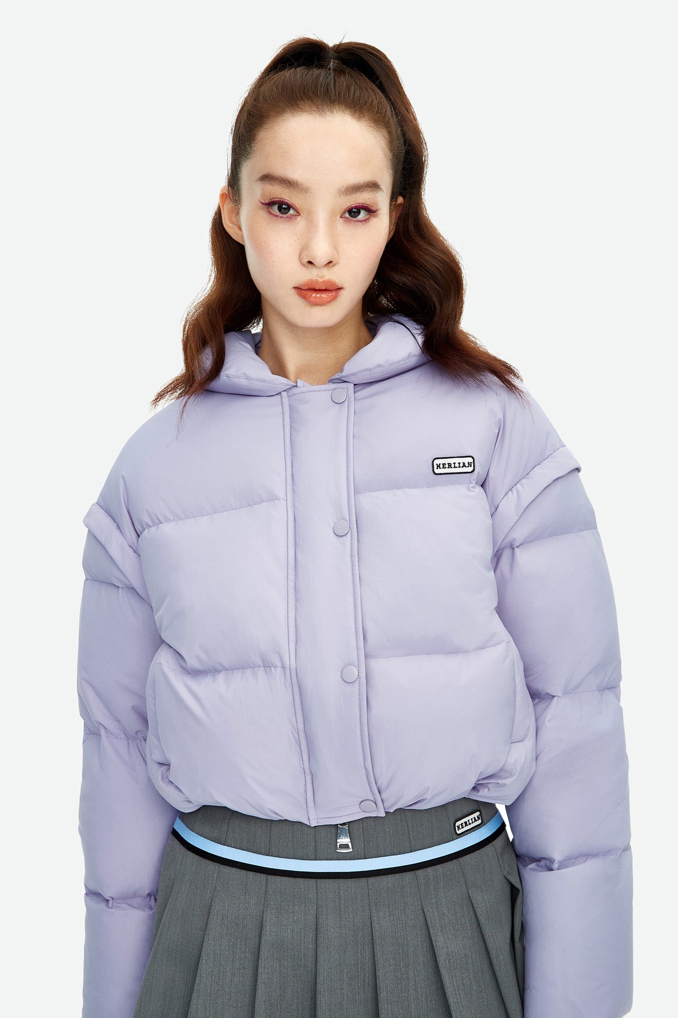 HERLIAN Purple Bread Down Jacket | MADA IN CHINA