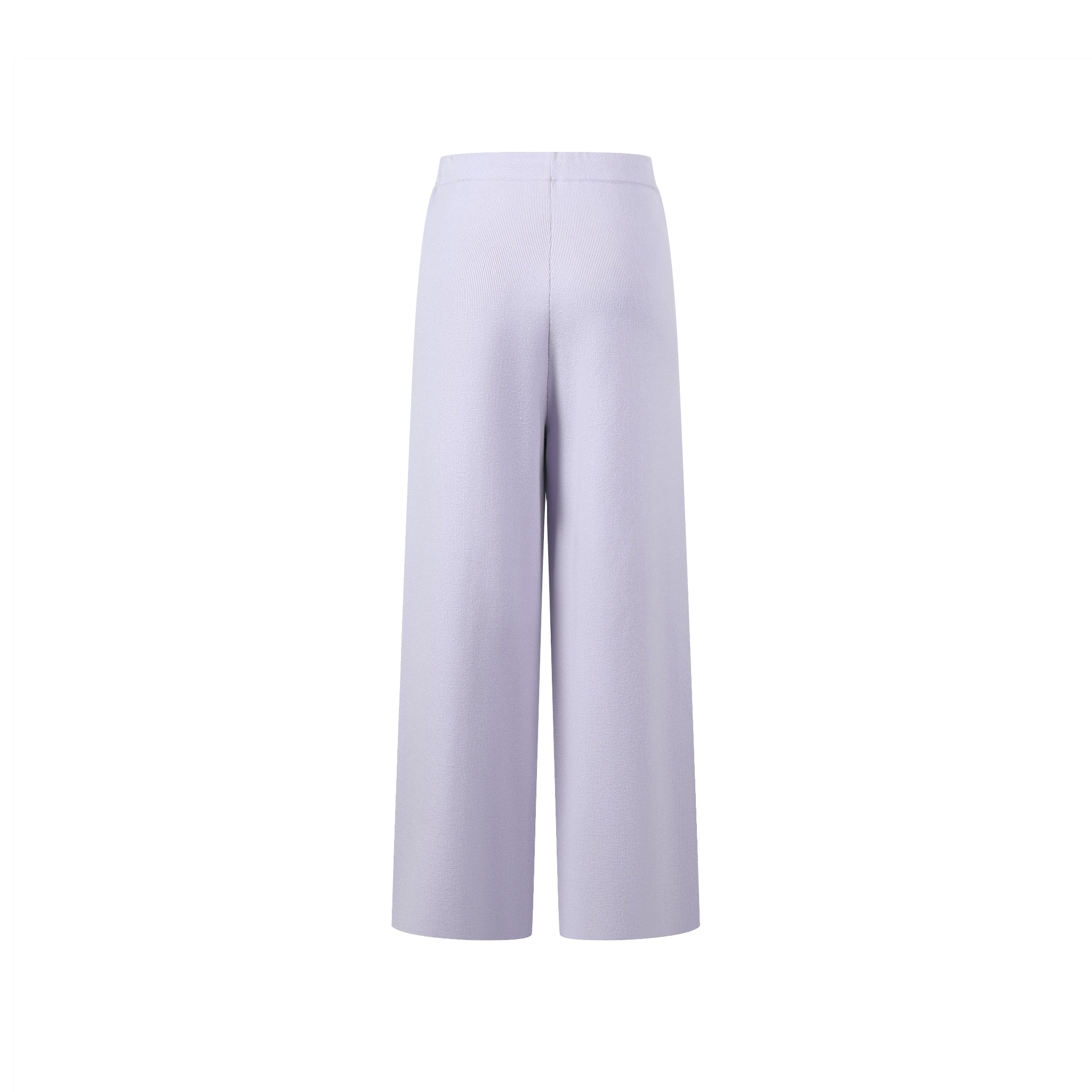 THREE QUARTERS Purple Straight Woolen Pants | MADA IN CHINA