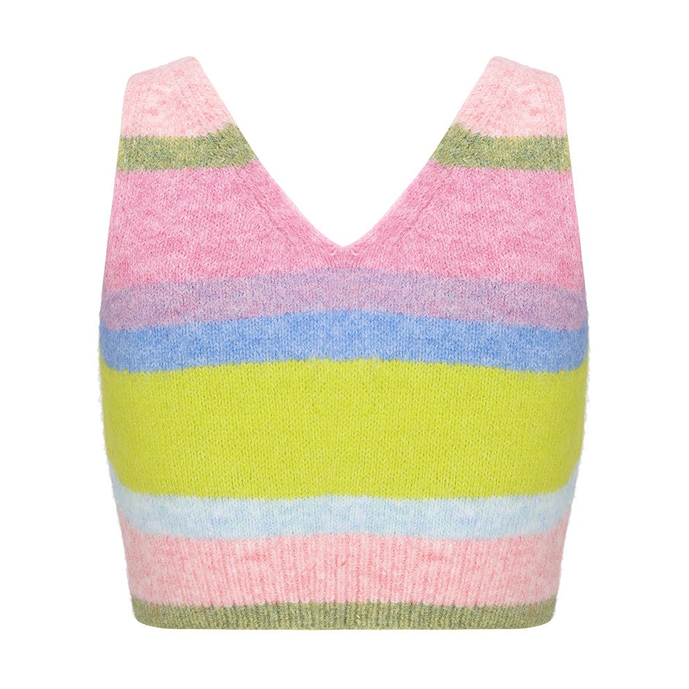 ARTE PURA Rainbow Knitted Vest | MADA IN CHINA