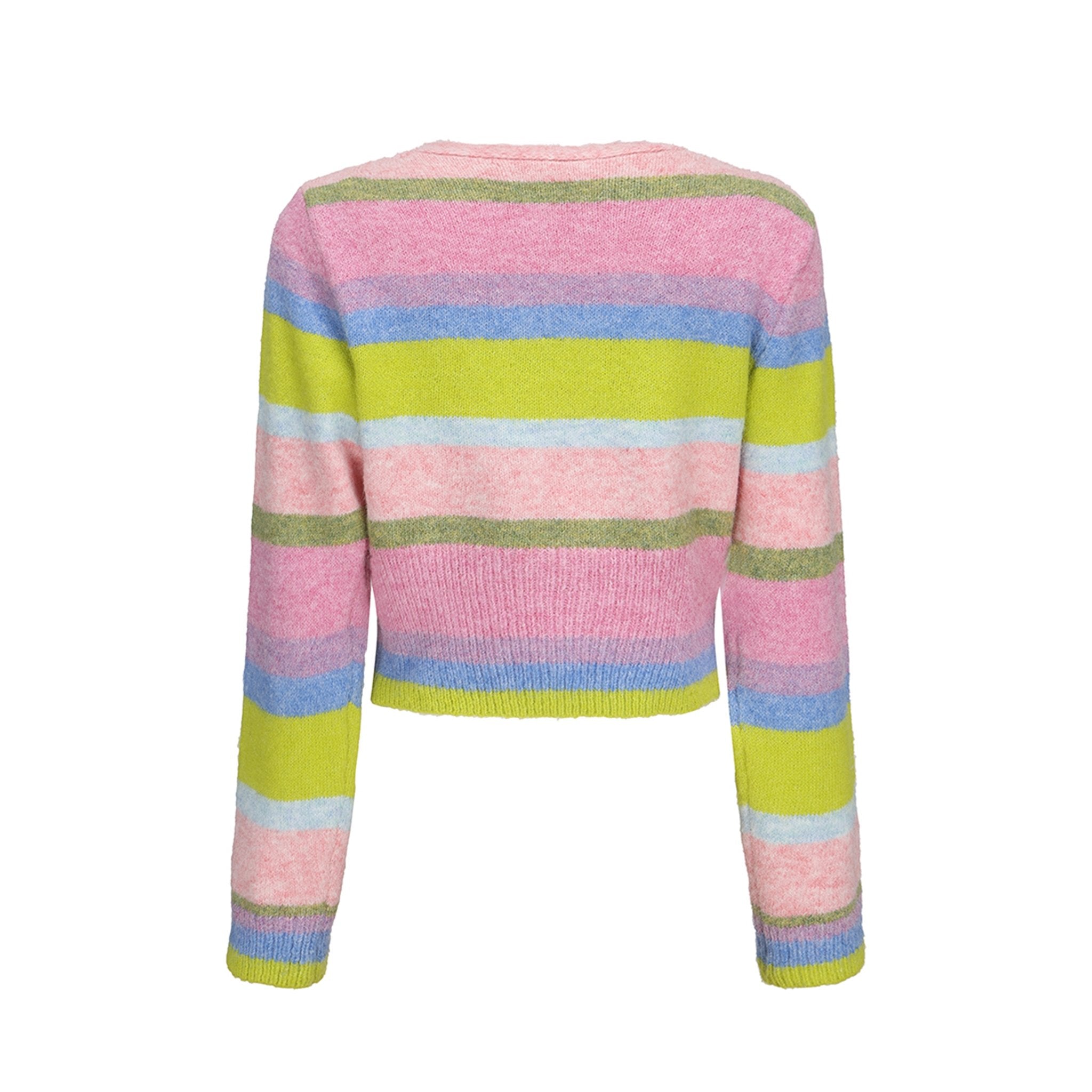 ARTE PURA Rainbow Neck Knit Cardigan | MADA IN CHINA