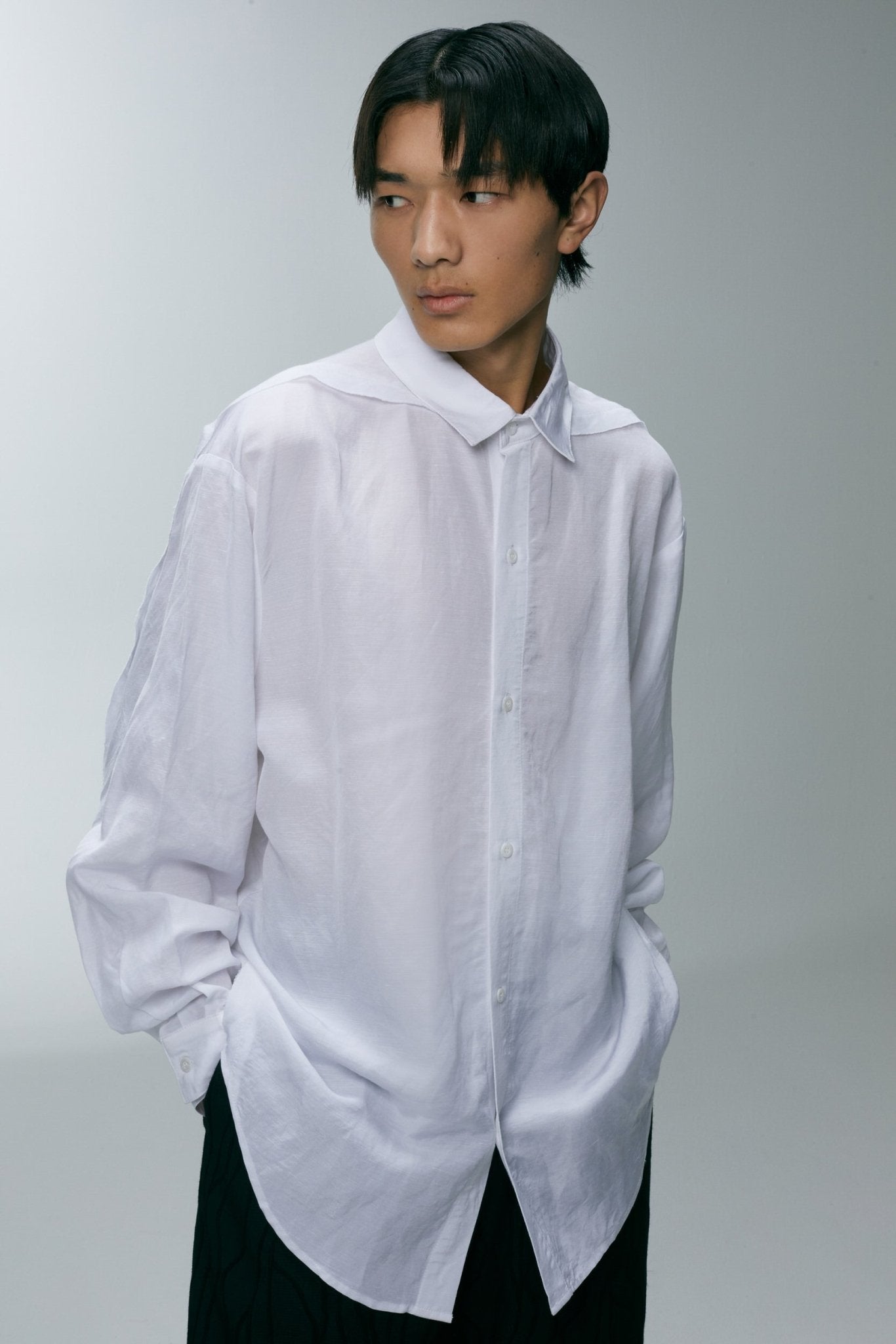 ROARINGWILD Raw Cut LS Shirt | MADA IN CHINA