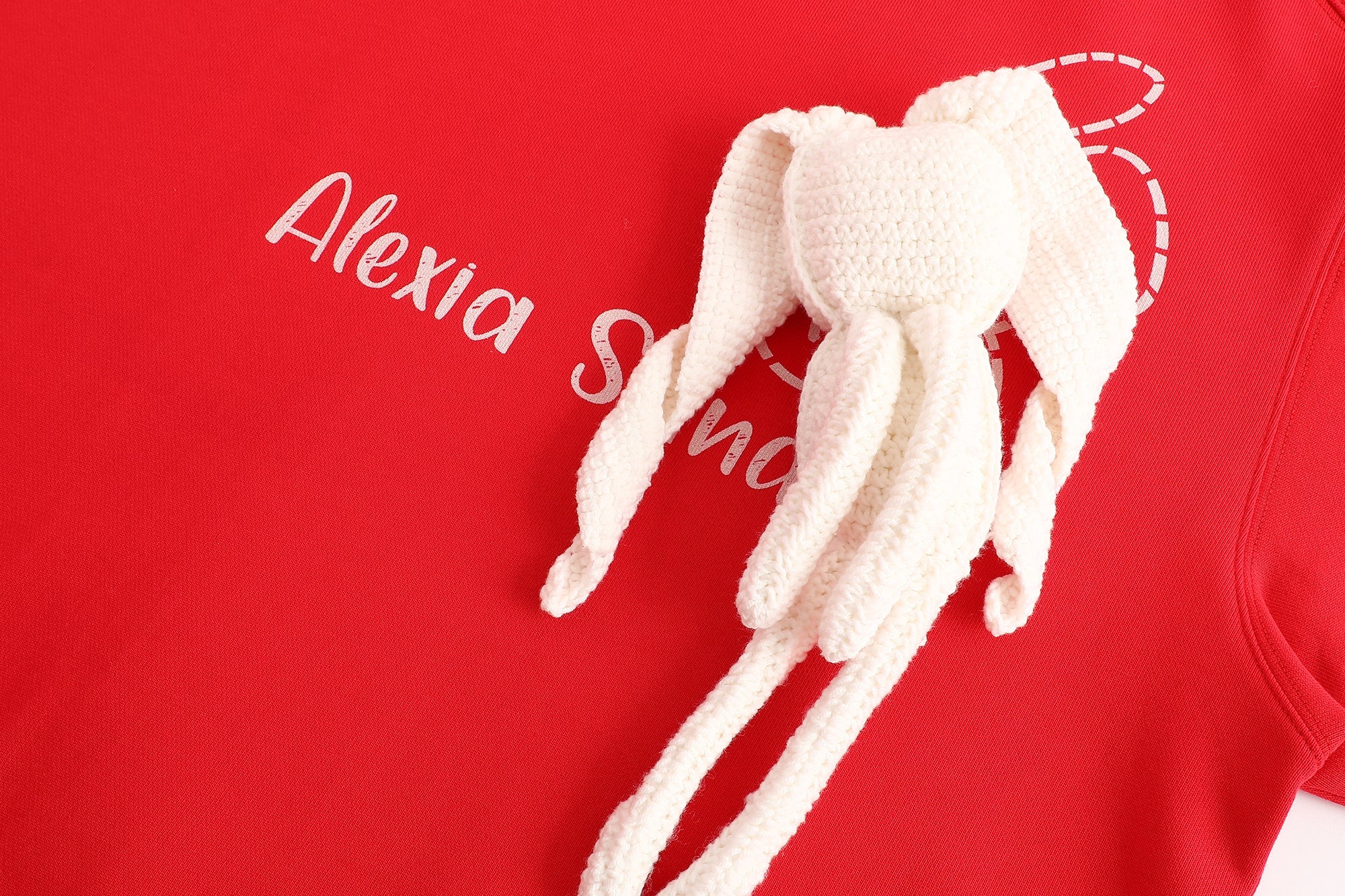 Alexia Sandra Red Doll Rabbit Sweatshirt | MADA IN CHINA