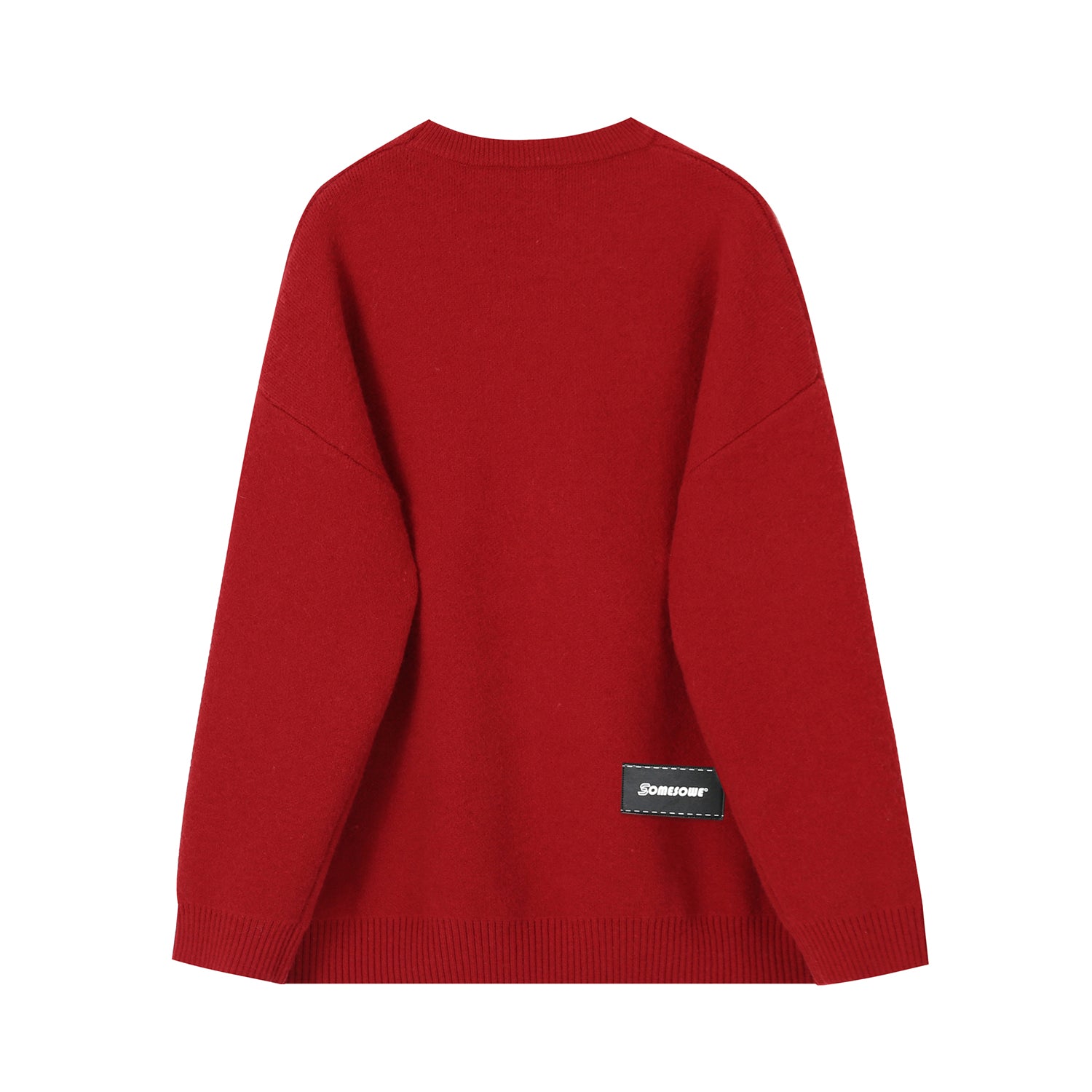 SOMESOWE Red Mahjongg Sweater | MADA IN CHINA