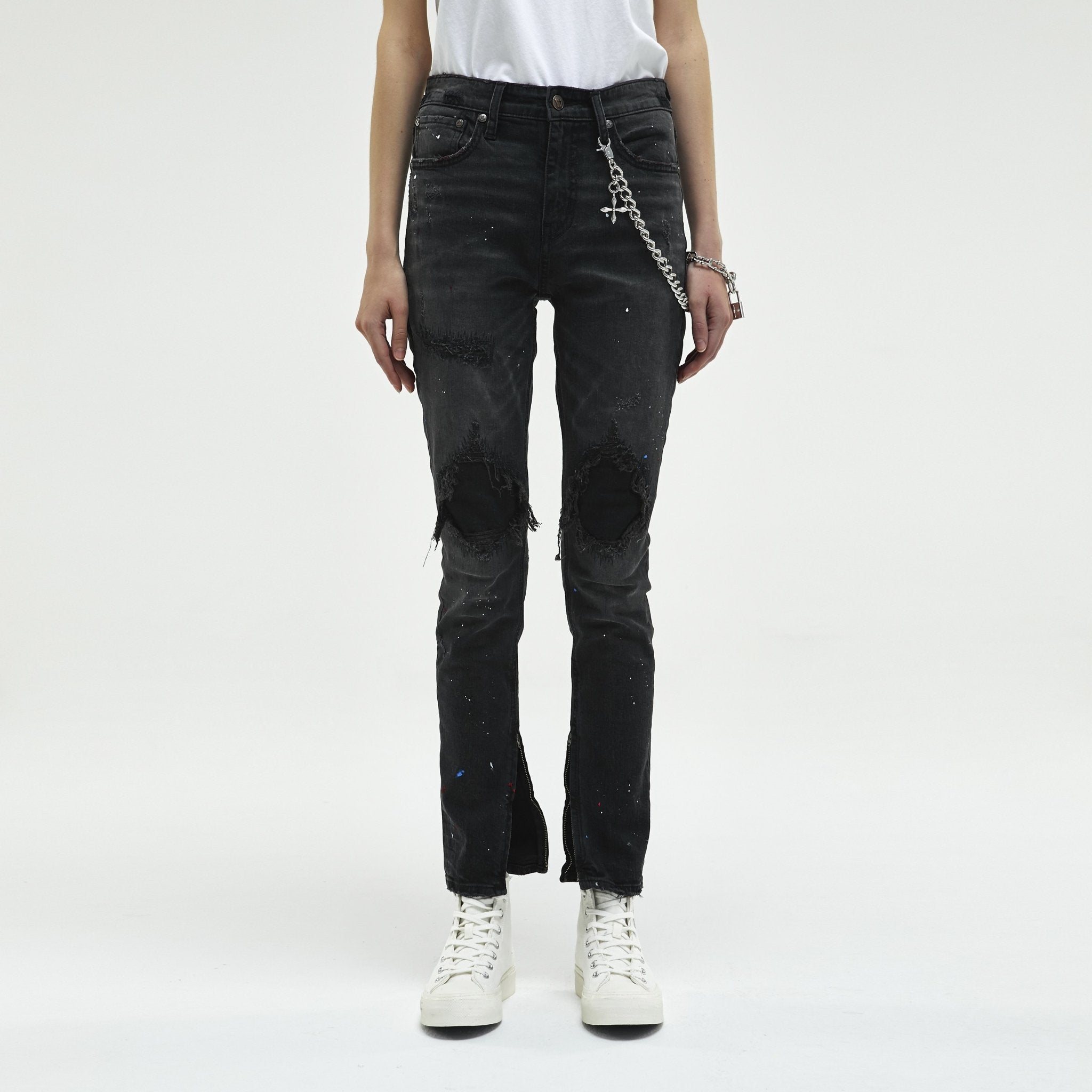 SMFK Rider Stray Jeans Black | MADA IN CHINA