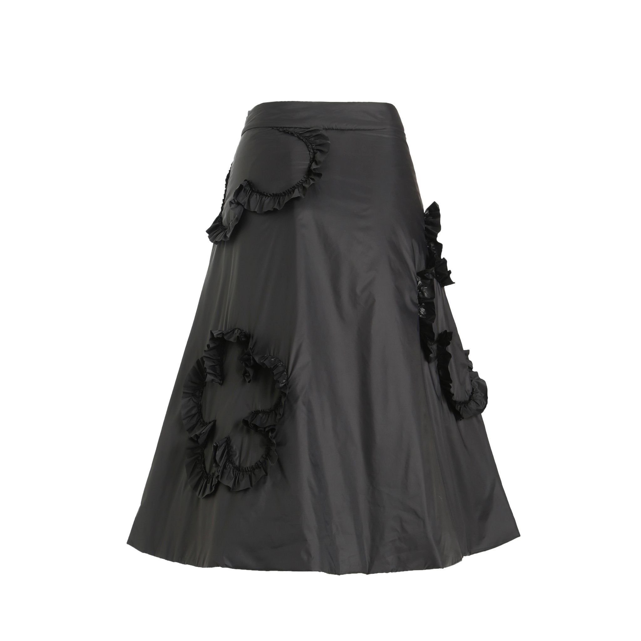 FENGYI TAN Ruffled Jacquard Flower Skirt | MADA IN CHINA