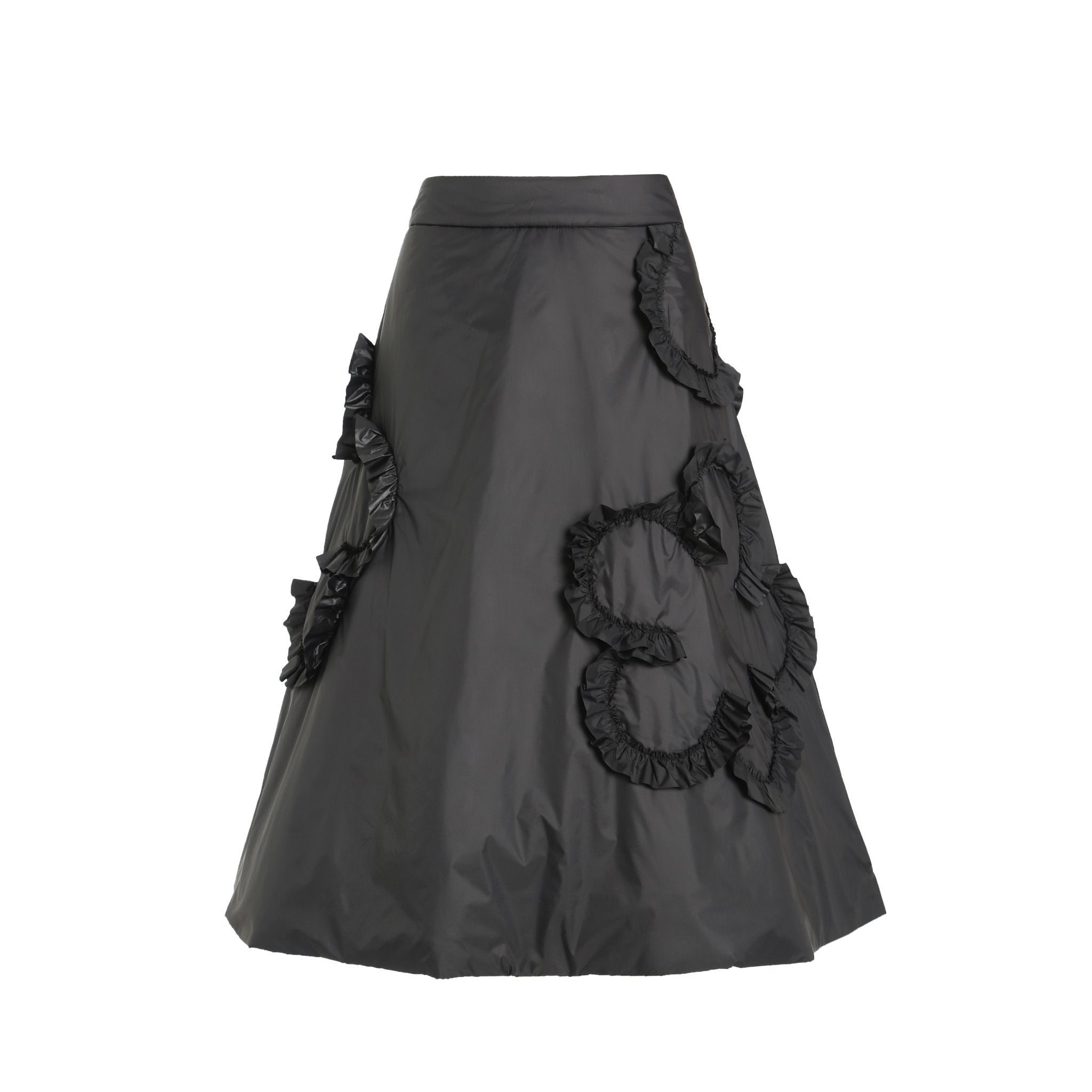 FENGYI TAN Ruffled Jacquard Flower Skirt | MADA IN CHINA