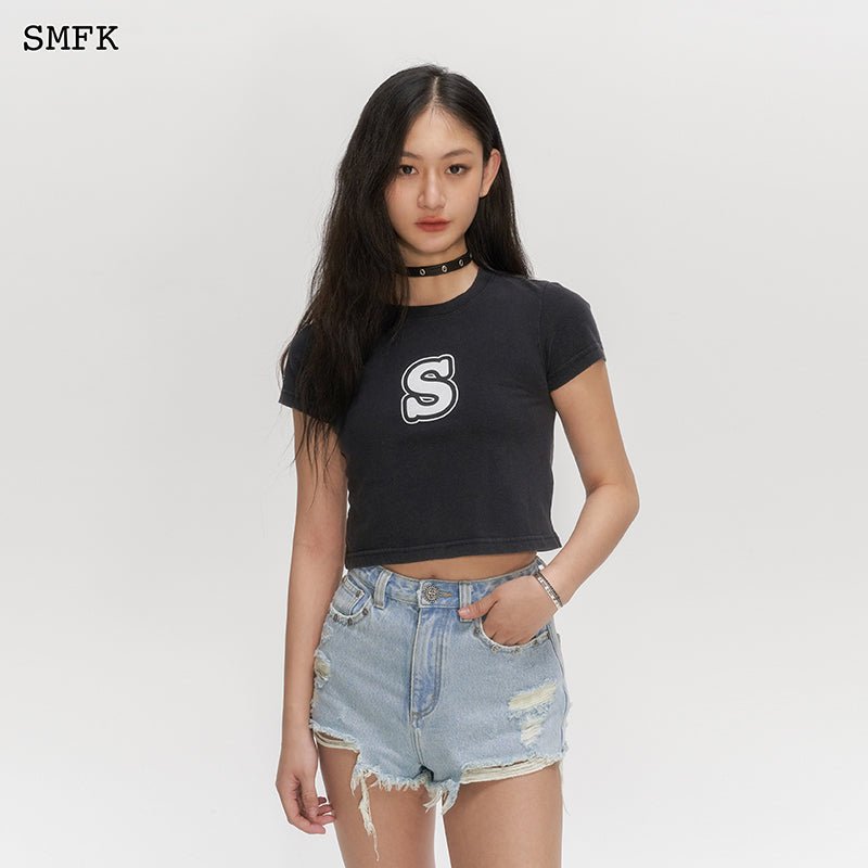 SMFK Skinny Model Black Tight T-shirt | MADA IN CHINA