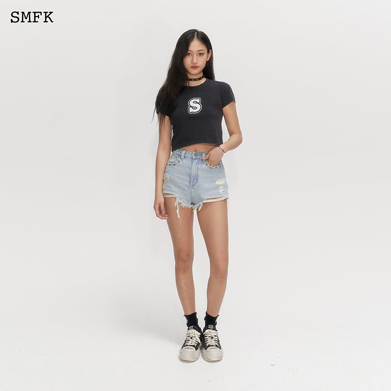 SMFK Skinny Model Black Tight T-shirt | MADA IN CHINA