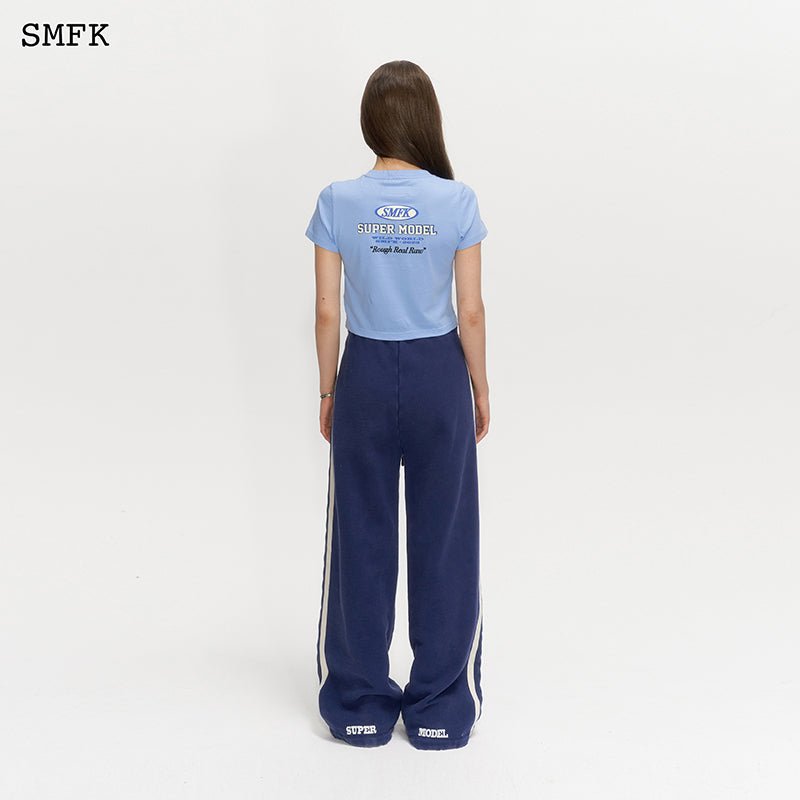 SMFK Skinny Model Blue Tight T-shirt | MADA IN CHINA