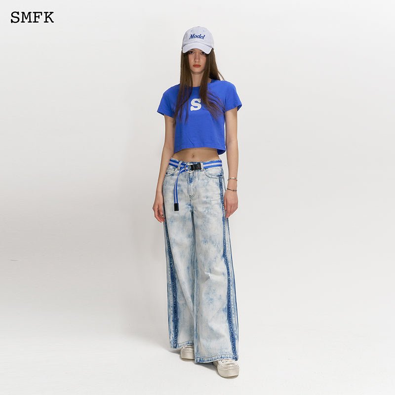 SMFK Skinny Model Dark Blue Tight T-shirt | MADA IN CHINA