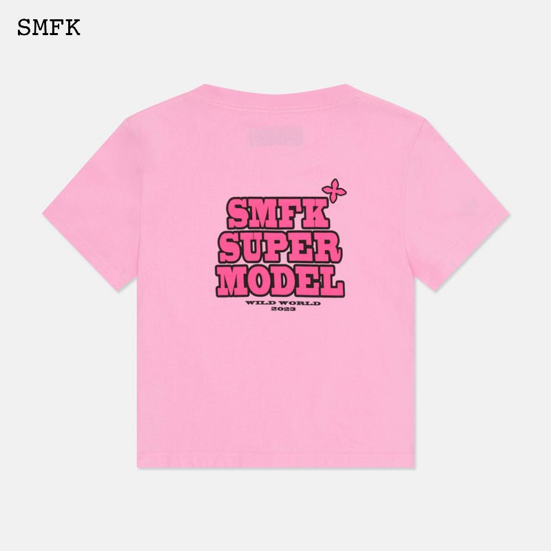 SMFK Skinny Model Pink Tight T-shirt | MADA IN CHINA