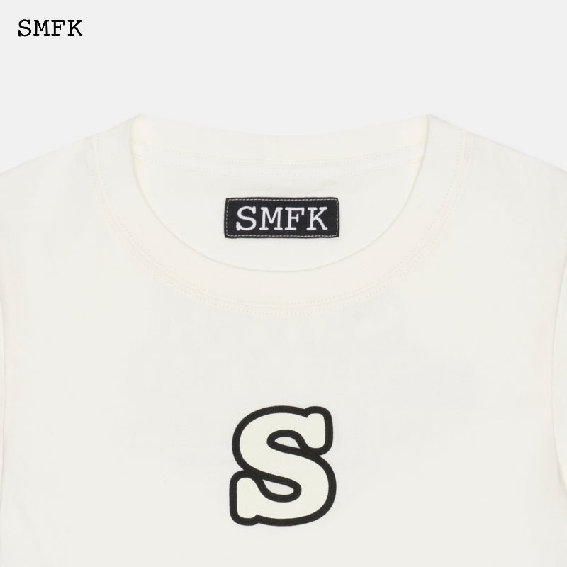 SMFK Skinny Model White Tight T-shirt | MADA IN CHINA