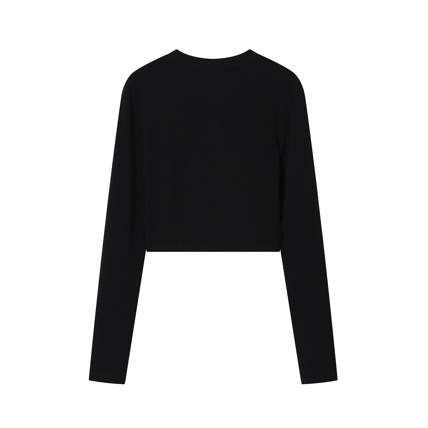 SOMESOWE Small V-neck Thermal T-shirt Black | MADA IN CHINA