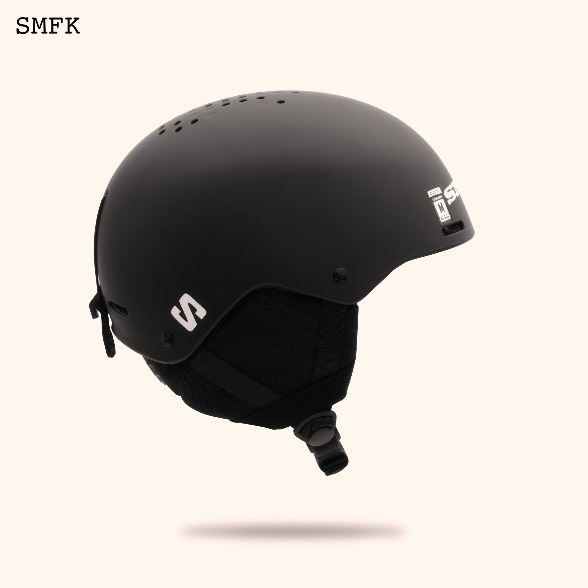compass motorcycle helmet SMFK X SALOMON COMPASS BRIGADE Ski Helmet In Black