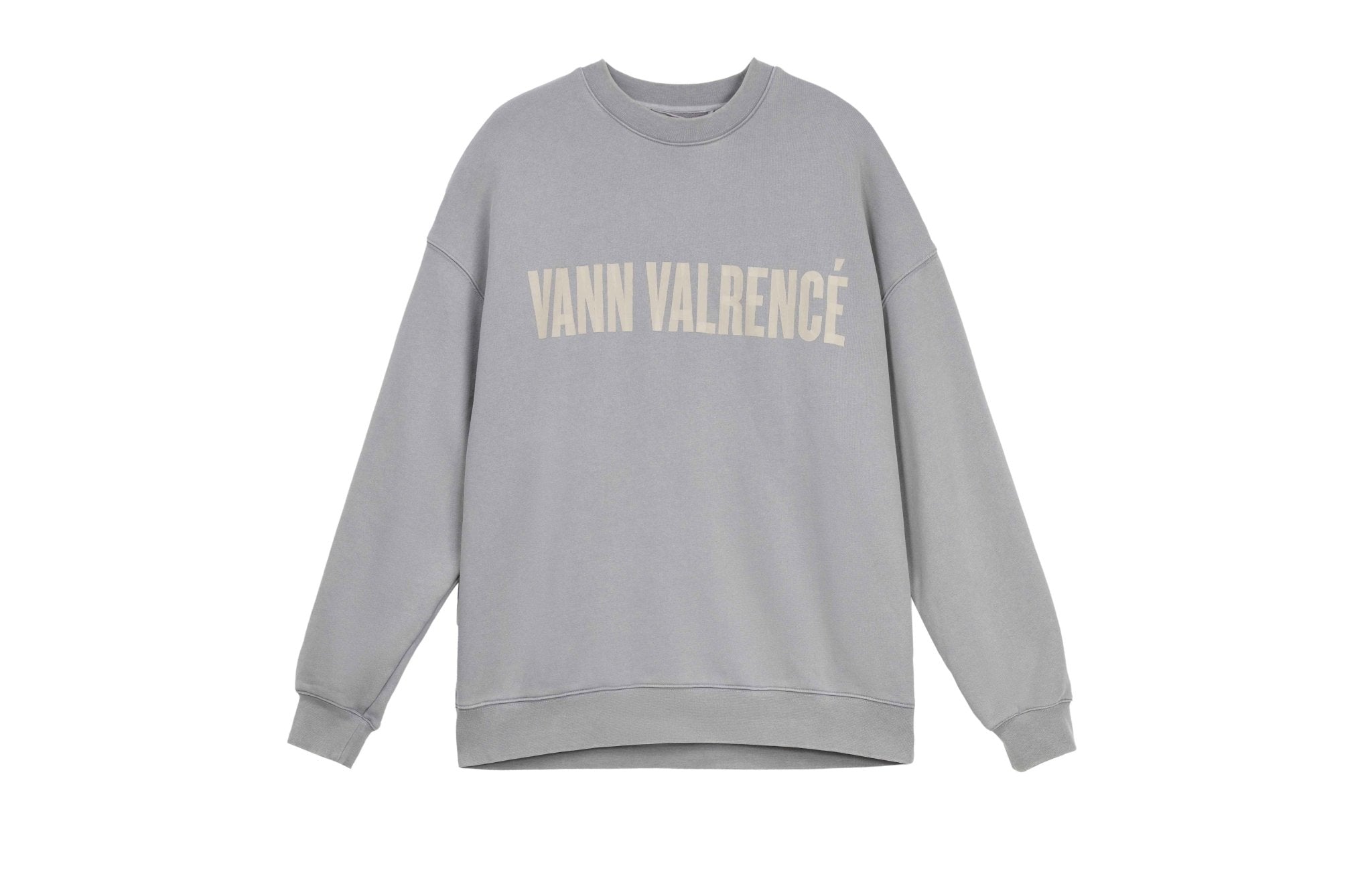 VANN VALRENCÉ Smoky Grey Logo Hoodie | MADA IN CHINA