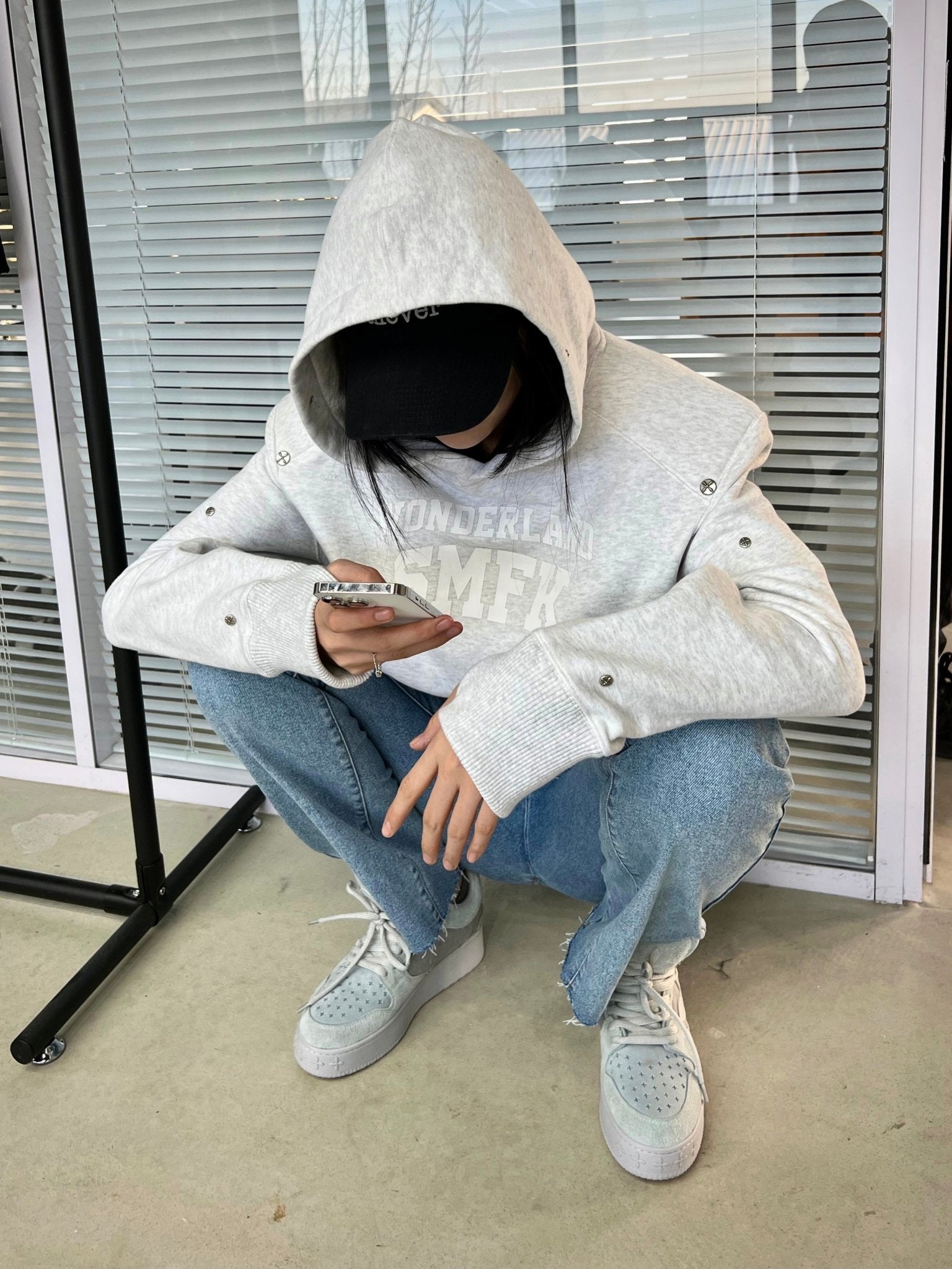 SMFK Snowflake Grey Wonderland Hoodie | MADA IN CHINA