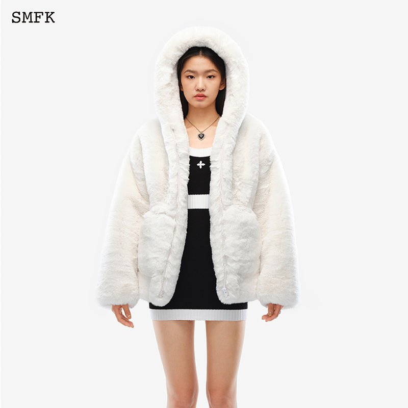 SMFK Snowman Hoodie White | MADA IN CHINA